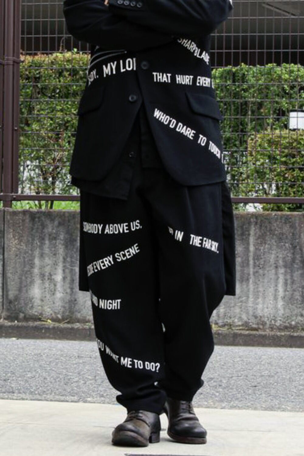 Yohji Yamamoto 21AW Gaba Trousers — label