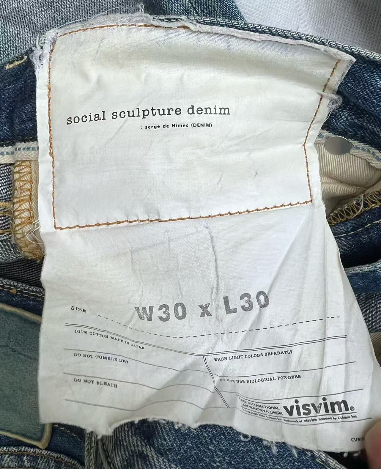 VISVIM SOCIAL SCULPTURE 03 Denim Jeans — back