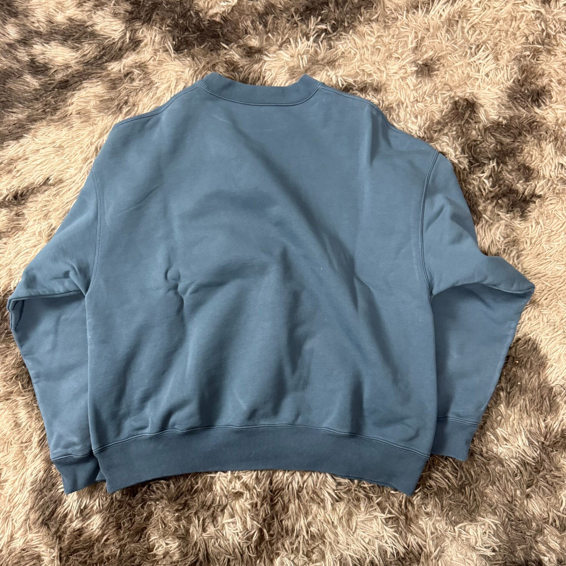 Balenciaga FW22 Haze Blue Crewneck — detail