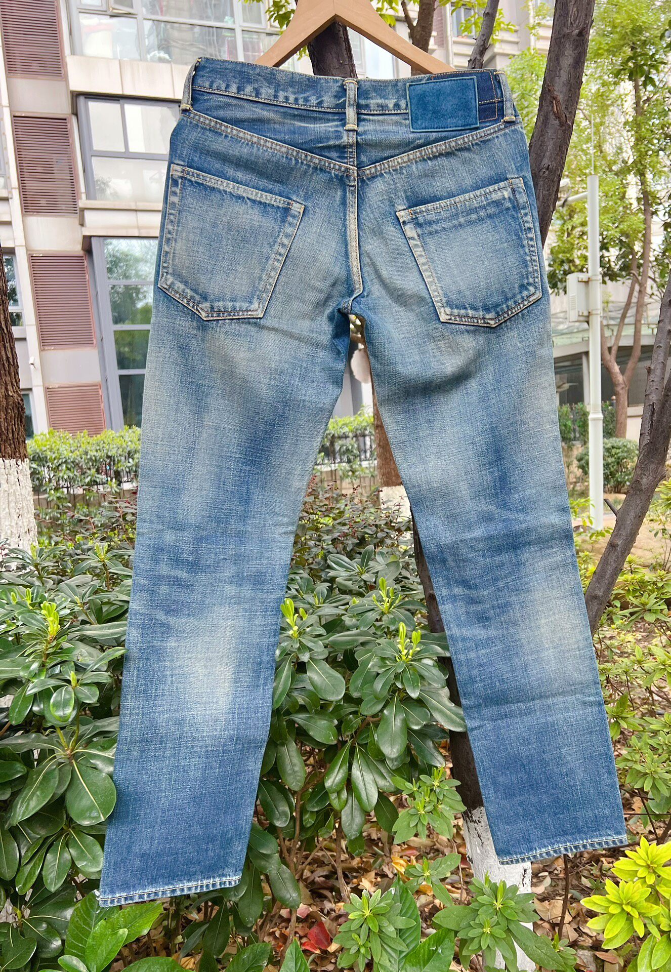 VISVIM 03D10 Faded Denim Jeans — front