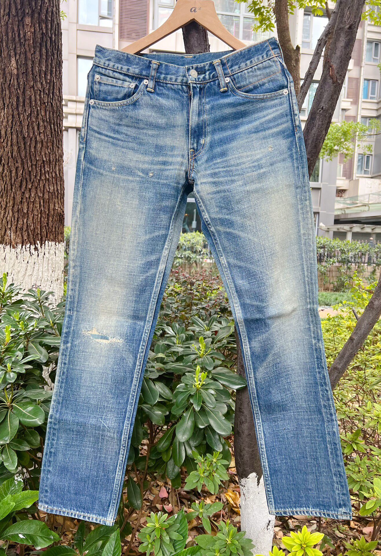 VISVIM 03D10 Faded Denim Jeans