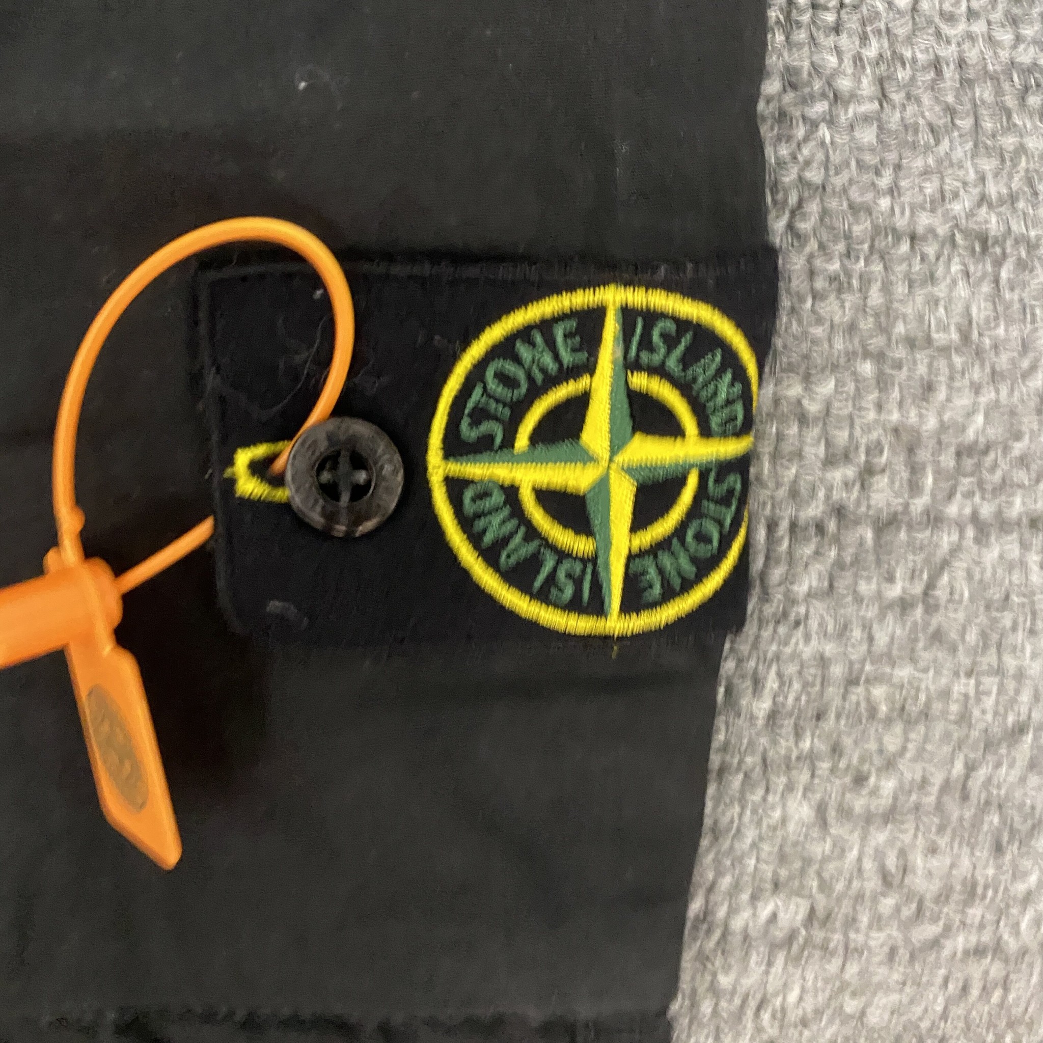 Stone Island Black Wash Cargo Pants — back