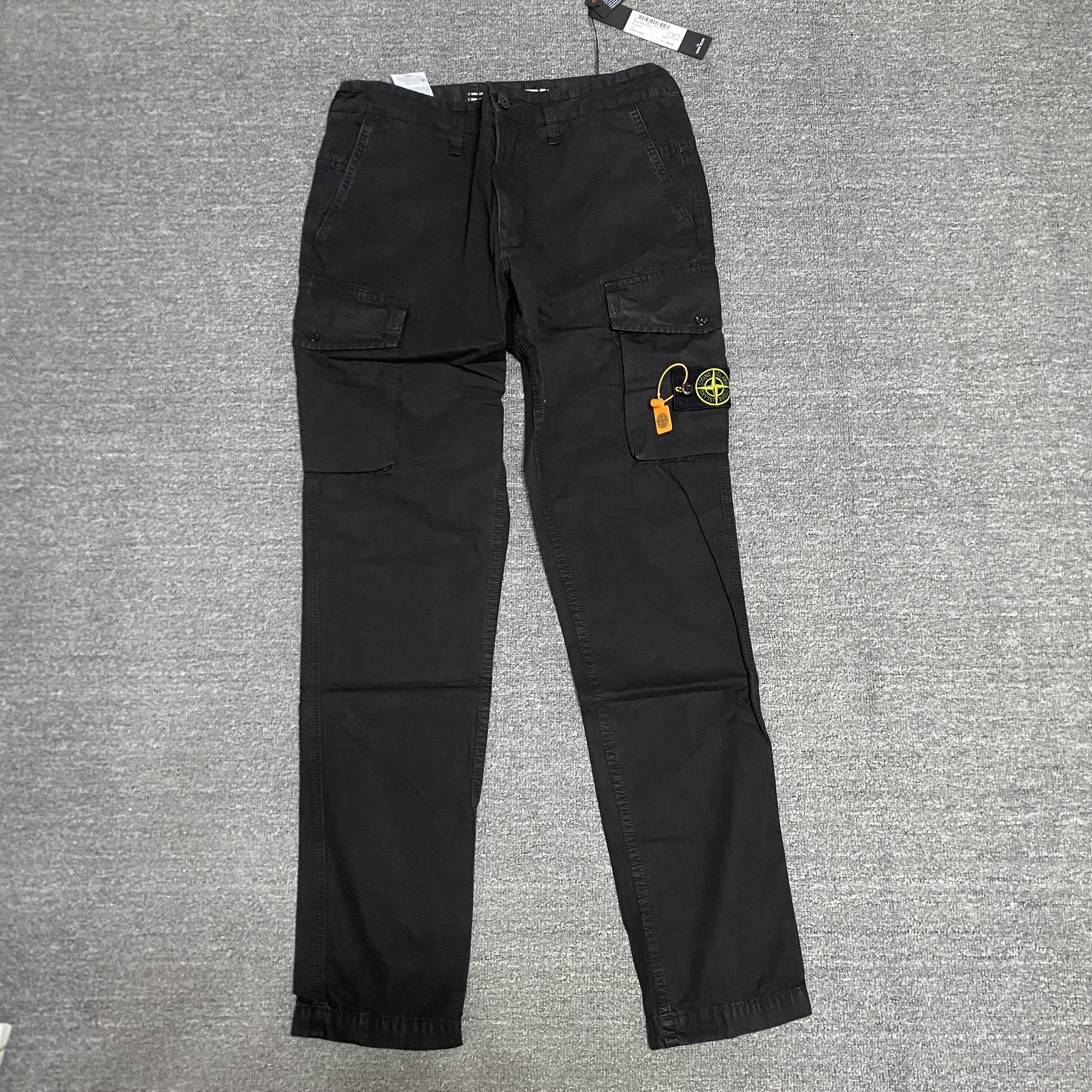 Stone Island Black Wash Cargo Pants