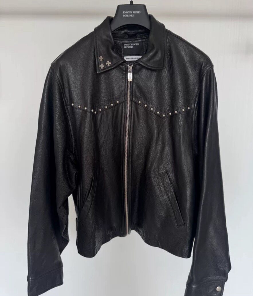 ERD 23FW Holiday Studded Western Leather Jacket