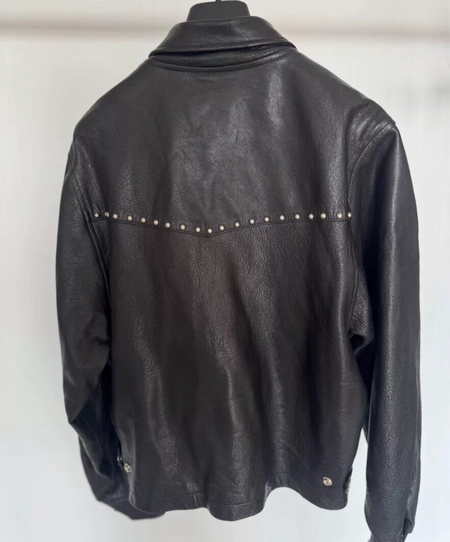 ERD 23FW Holiday Studded Western Leather Jacket — front