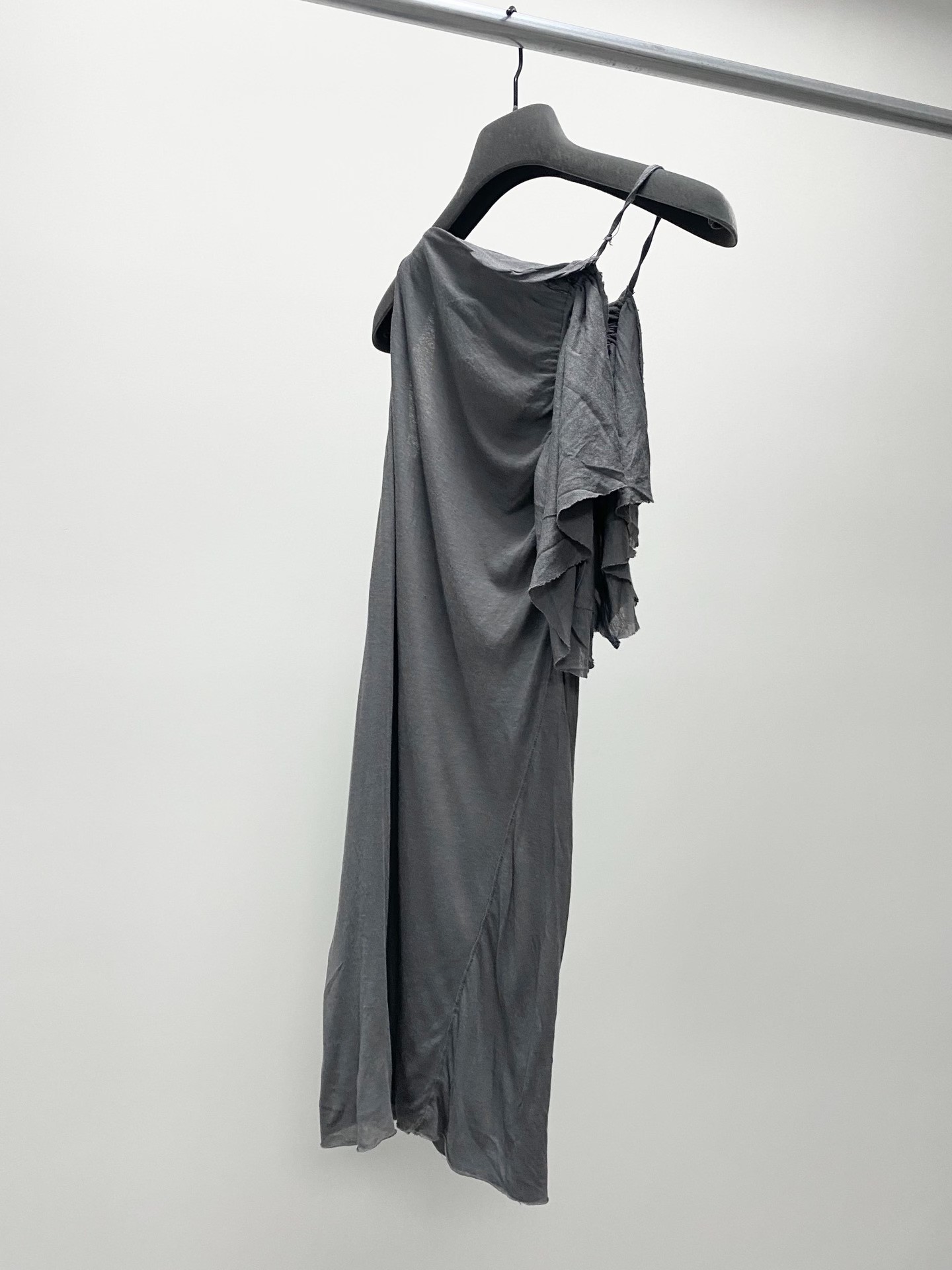 Rick Owens Gray Slip Dress — detail