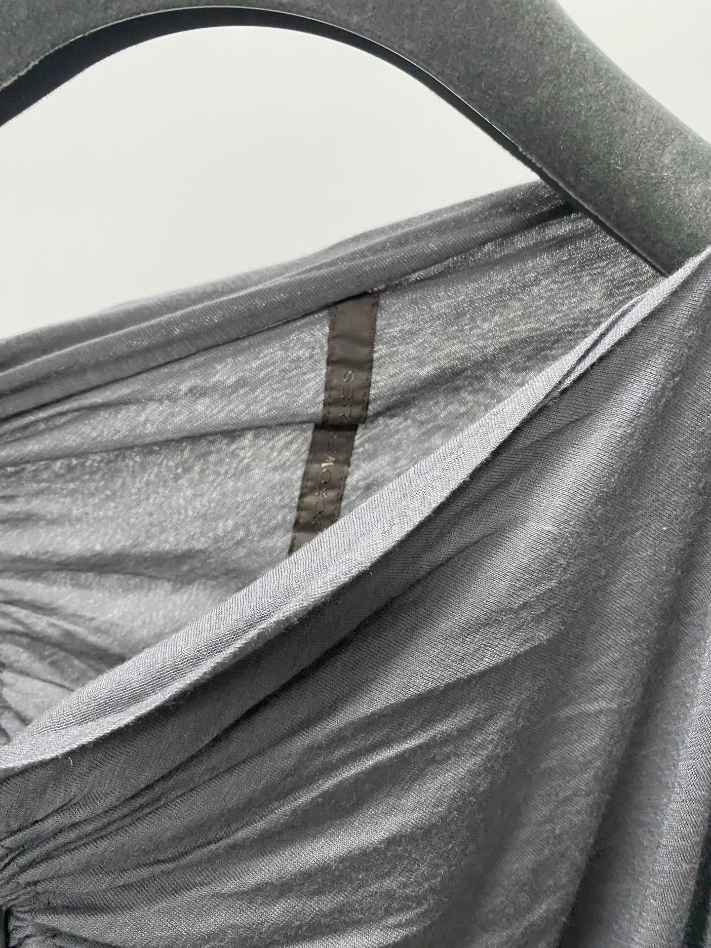 Rick Owens Gray Slip Dress — back