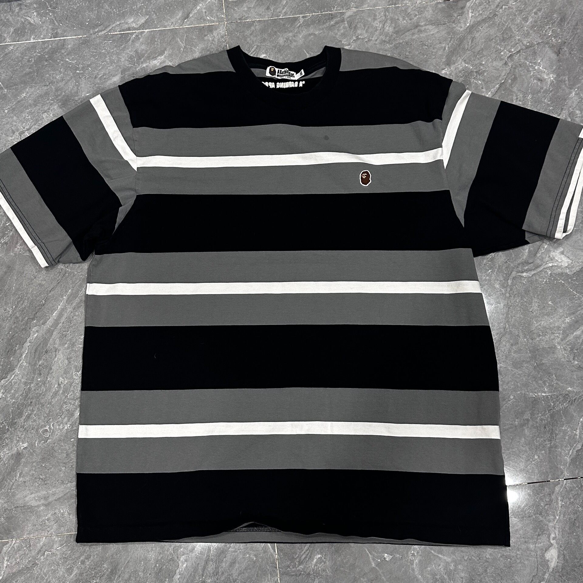 Bape Striped Short-Sleeved T-Shirt