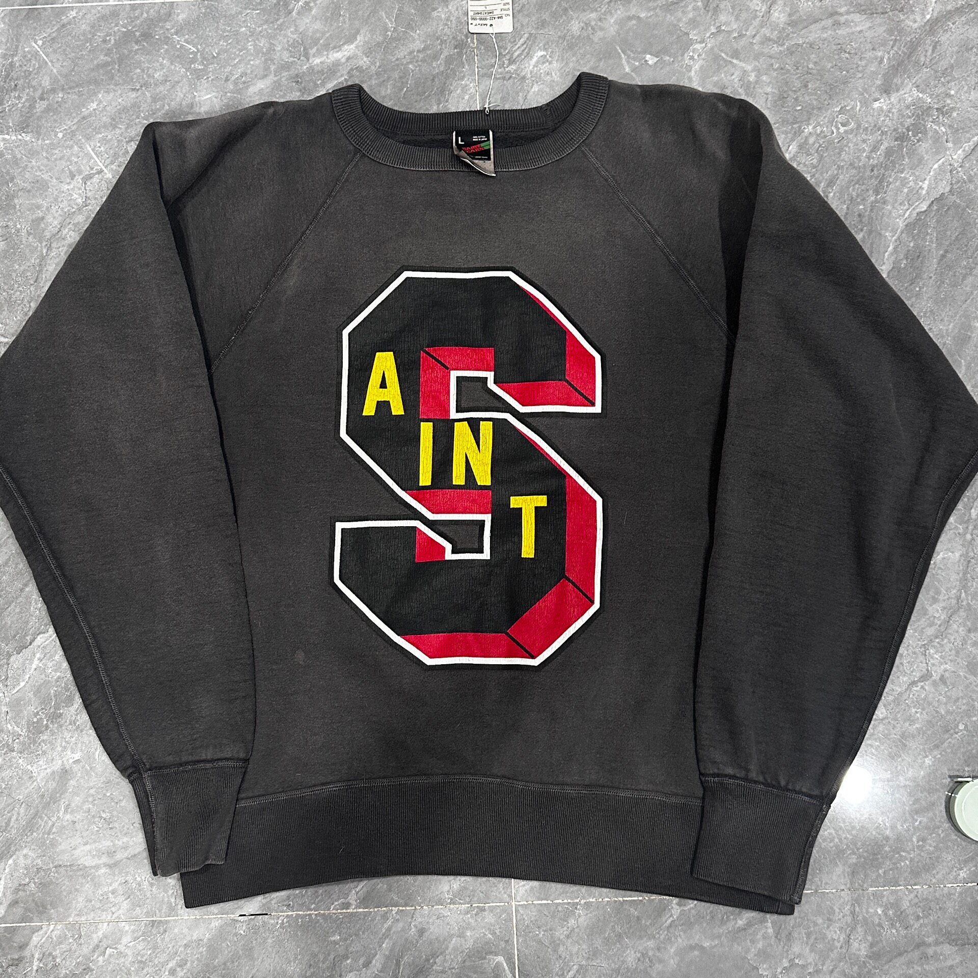 Saint Michael x Denim Tears Black Crewneck Sweatshirt