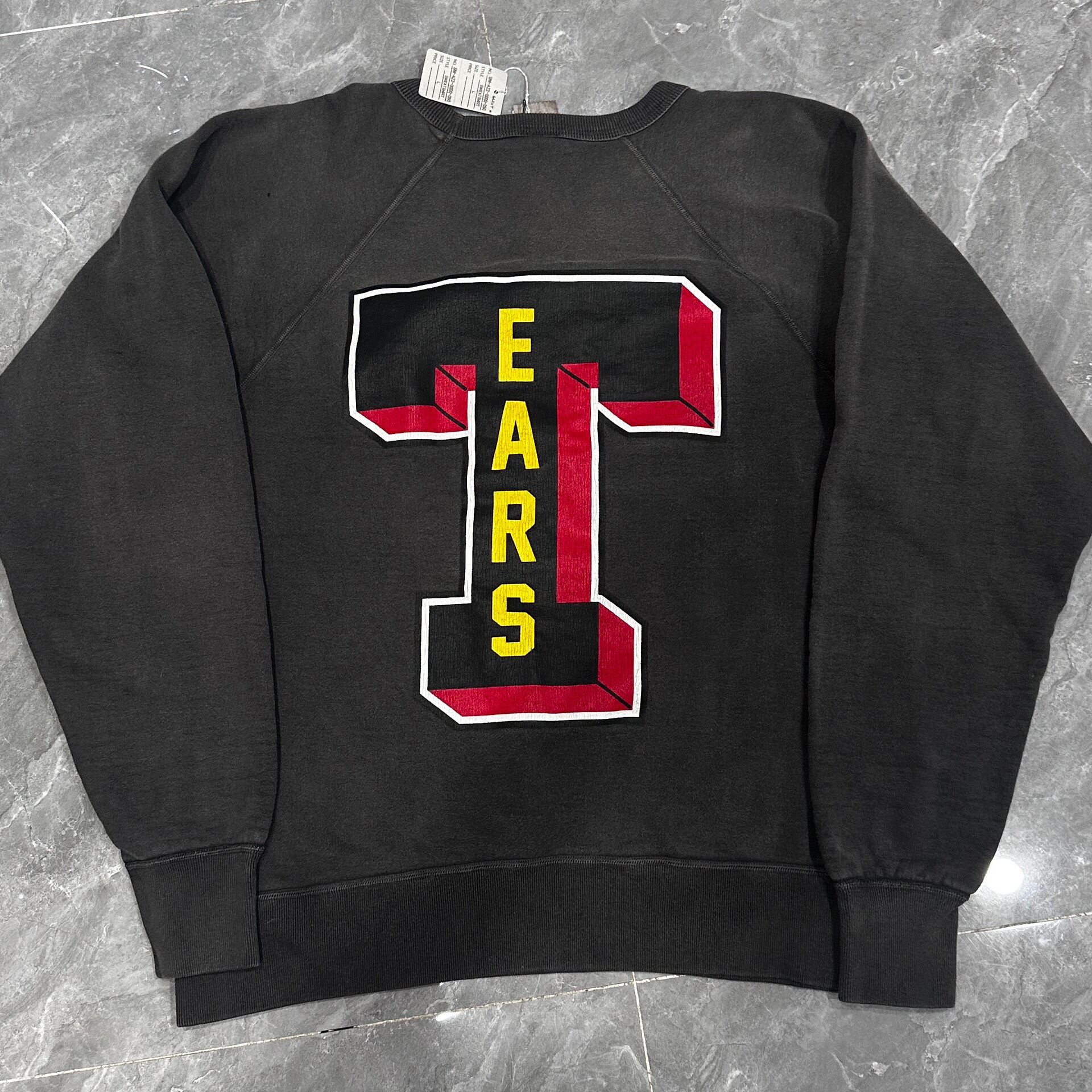 Saint Michael x Denim Tears Black Crewneck Sweatshirt — front