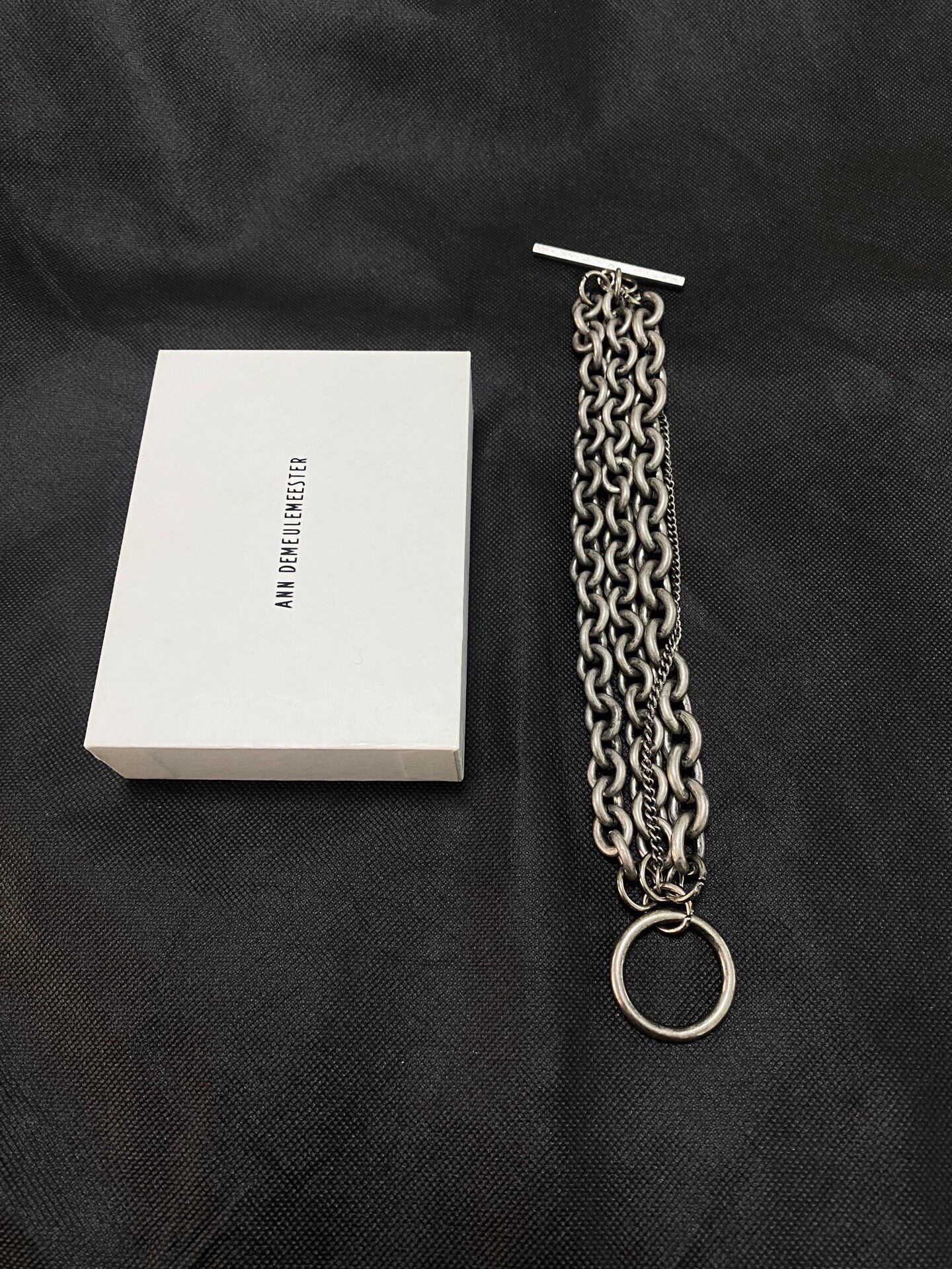 Ann Demeulemeester 2000ss Silver Bracelet — detail