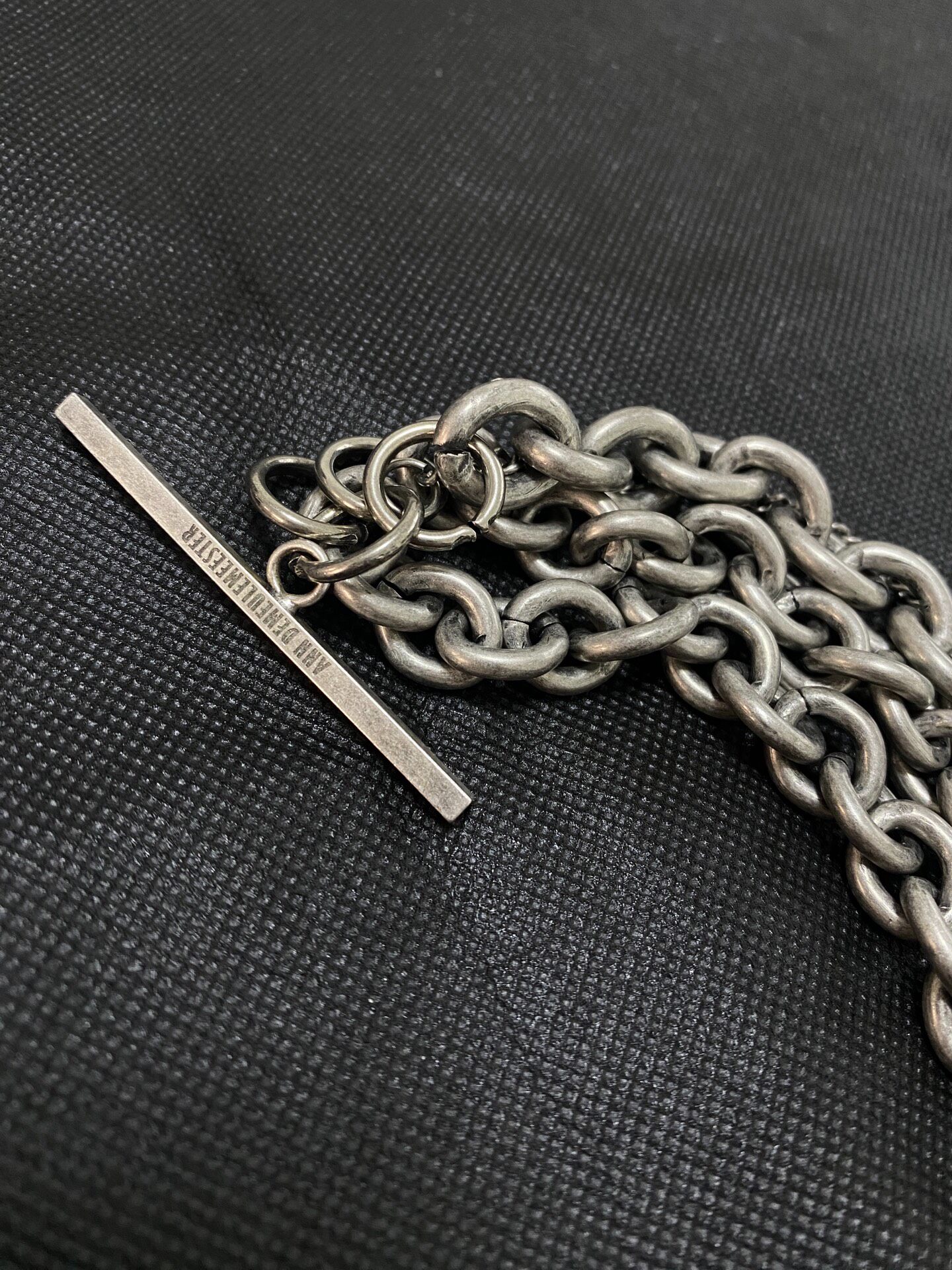 Ann Demeulemeester 2000ss Silver Bracelet — label