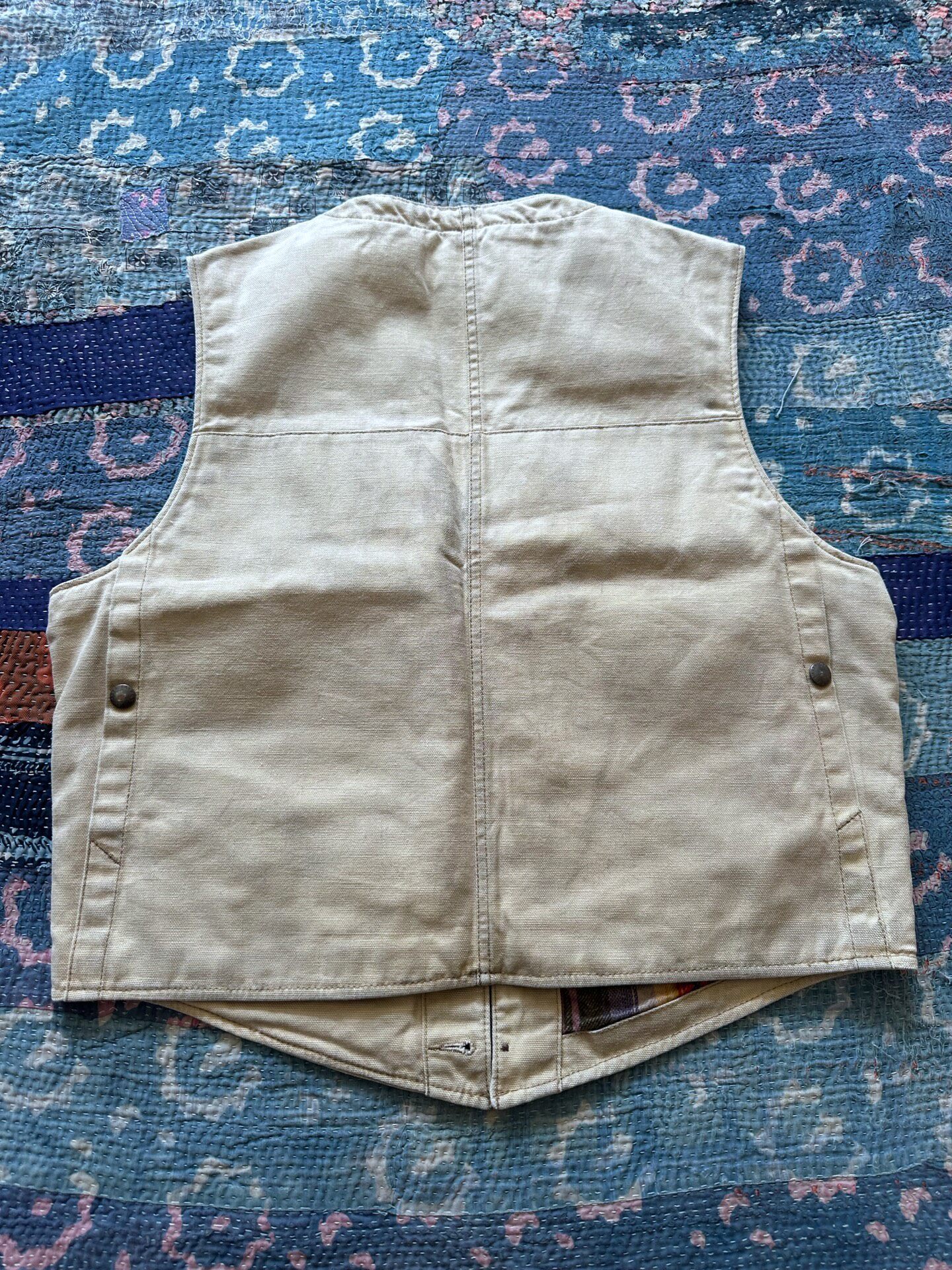 Polo Ralph Lauren RRL Beige Canvas Vest — front