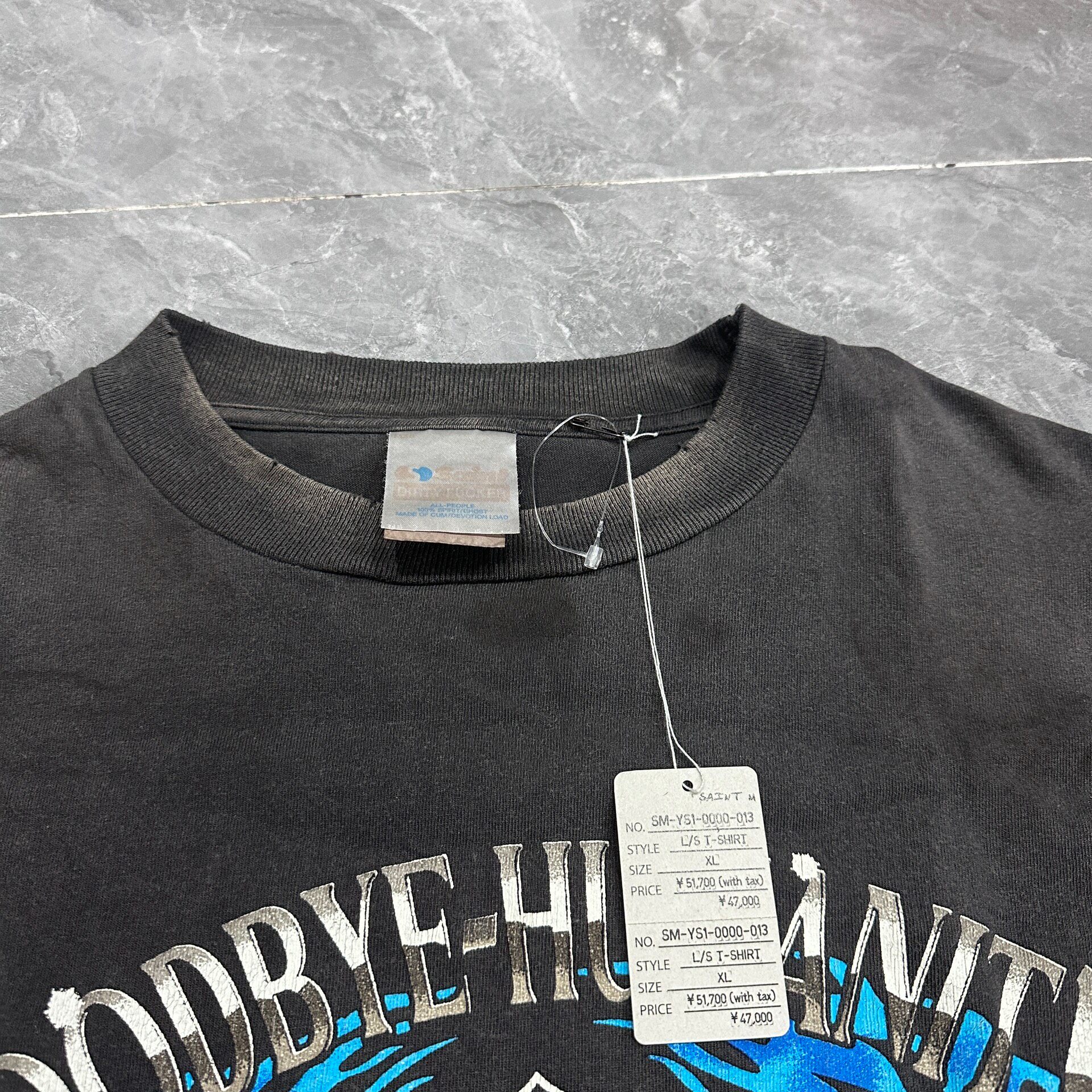 Saint Michael SS24 Flame Graphic Long-sleeve Shirt — detail