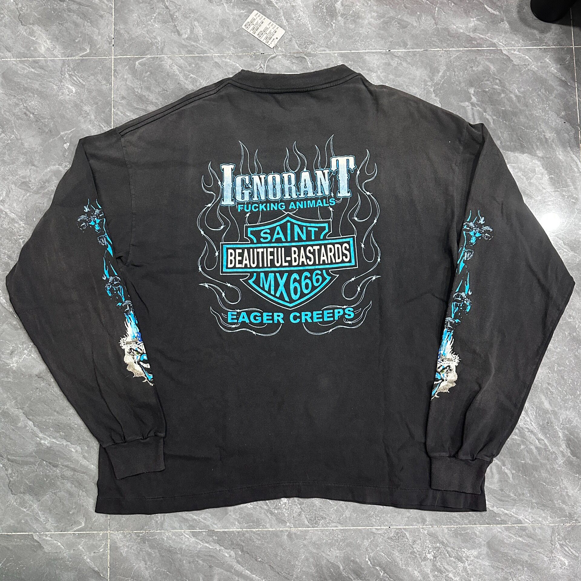 Saint Michael SS24 Flame Graphic Long-sleeve Shirt — front