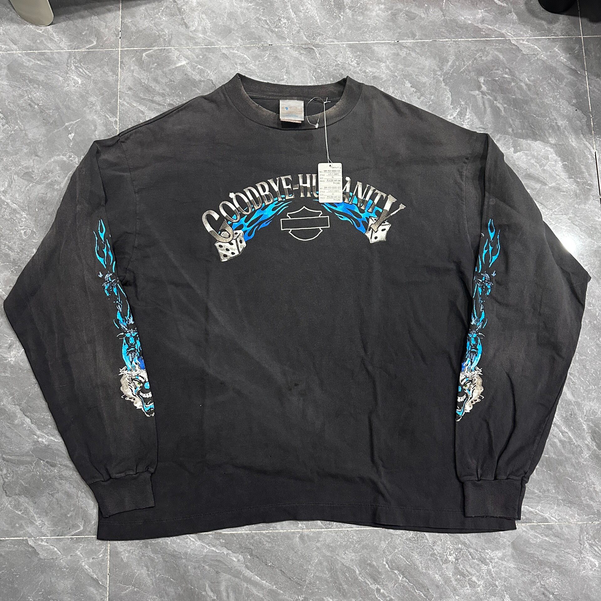 Saint Michael SS24 Flame Graphic Long-sleeve Shirt