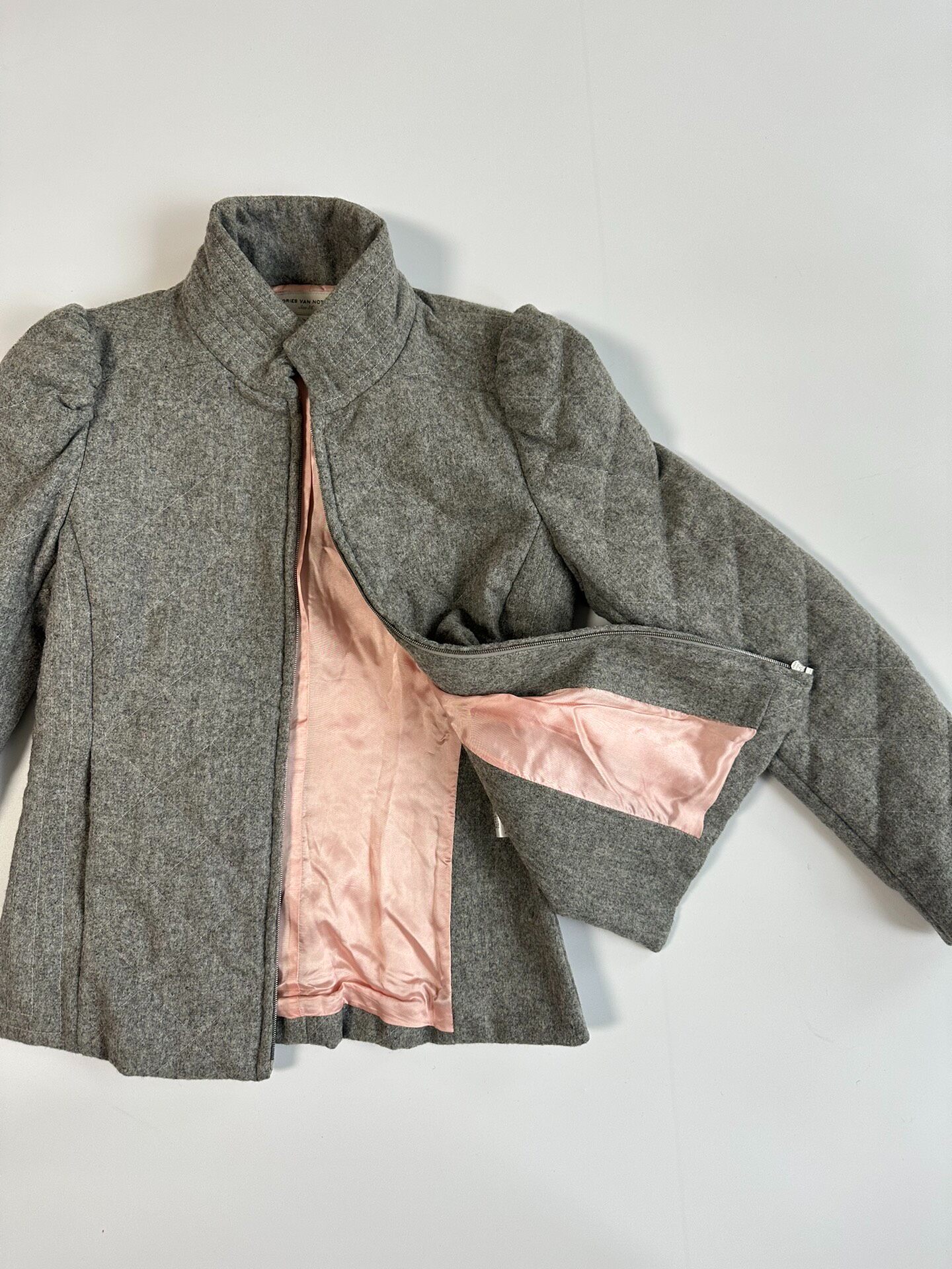 Dries Van Noten Wool Quilted Jacket — front