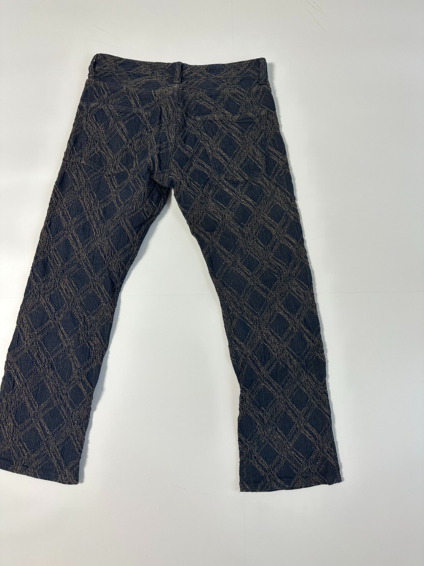 Issey Miyake 2012FW Gold Textured Jeans — front