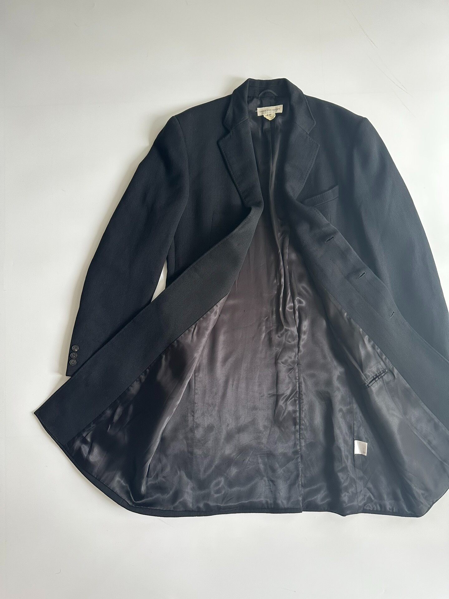 Dries Van Noten Wool Overcoat — detail