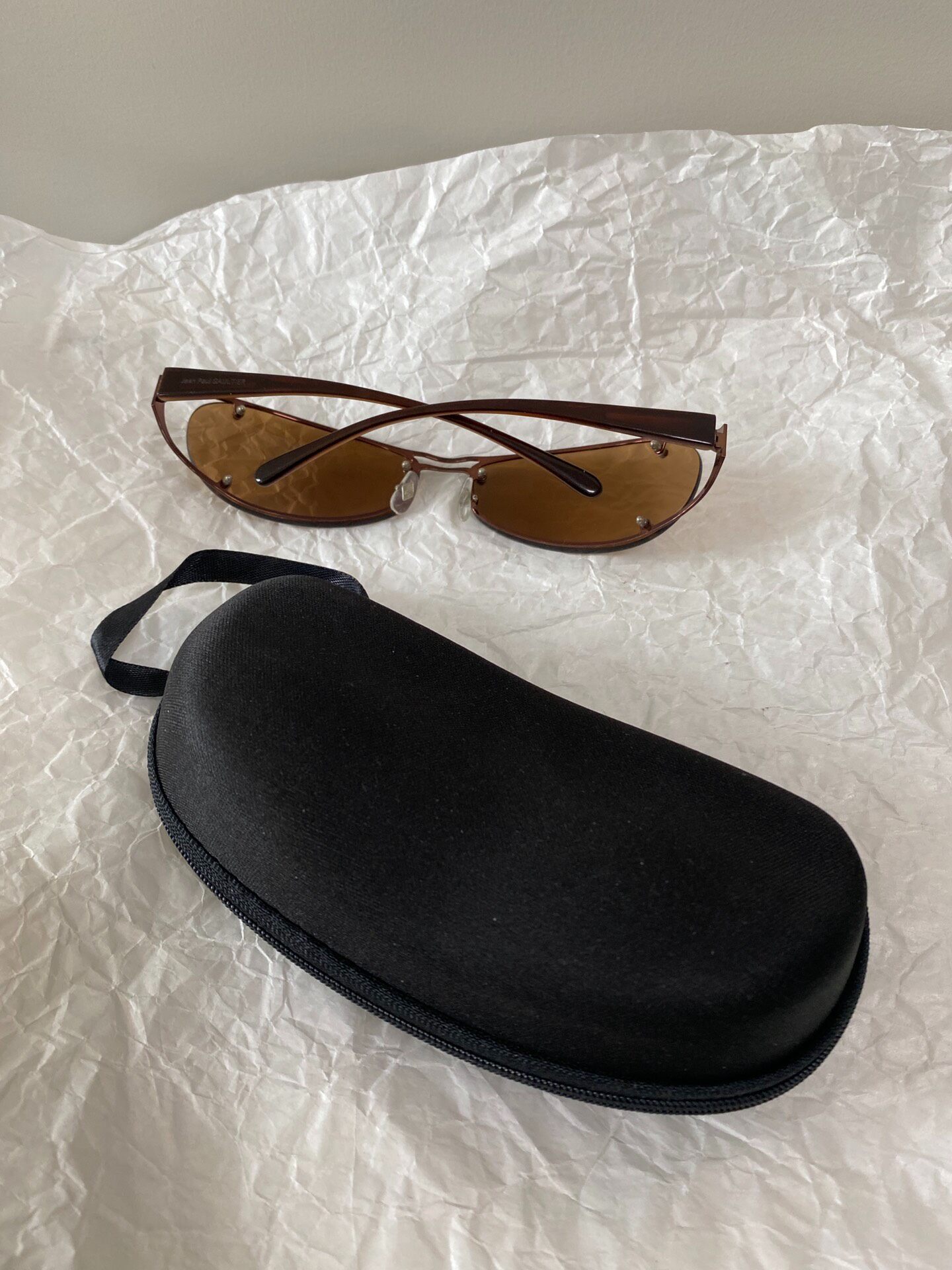 Jean Paul Gaultier Brown Lens Sunglasses — detail