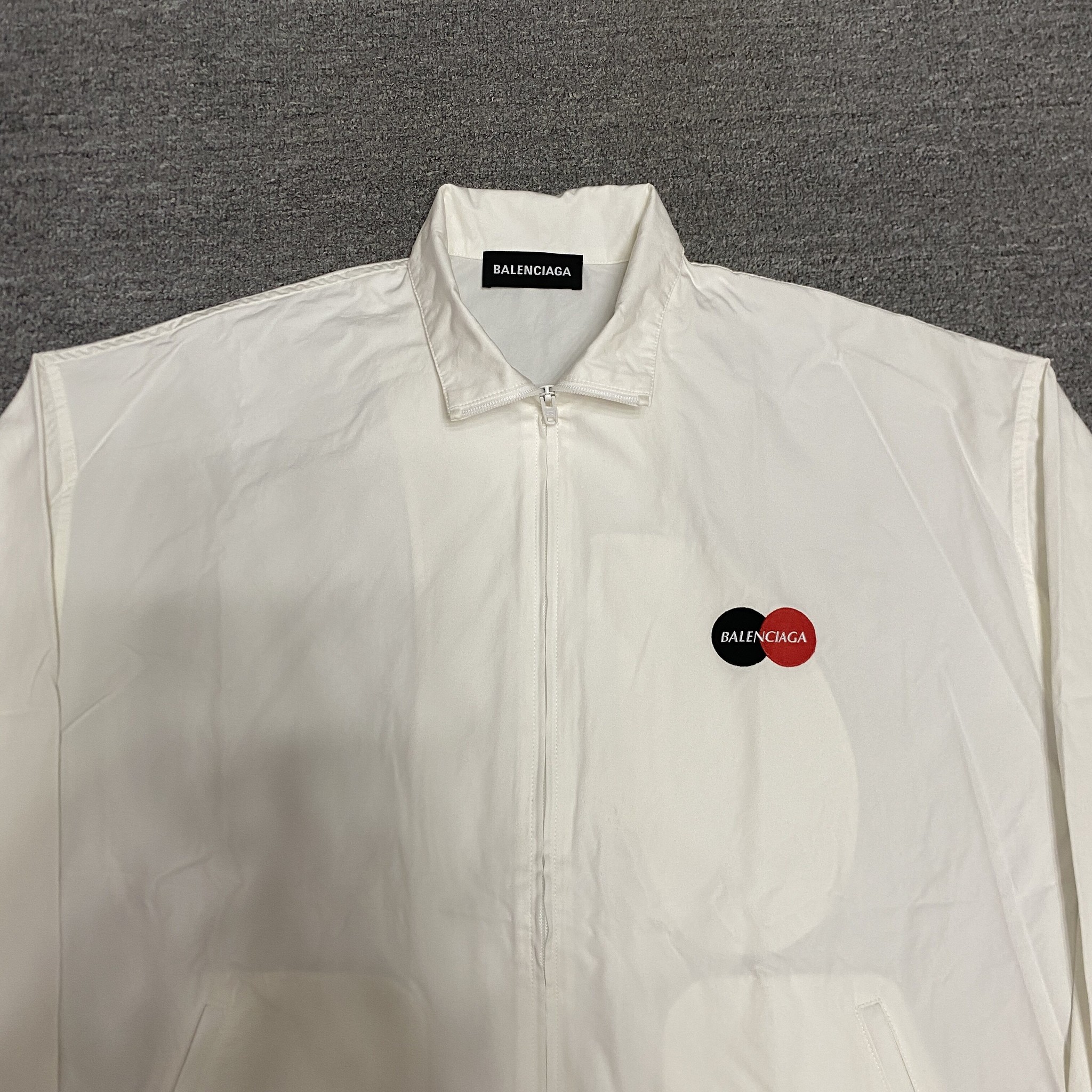 Balenciaga Mastercard Logo Jacket — back