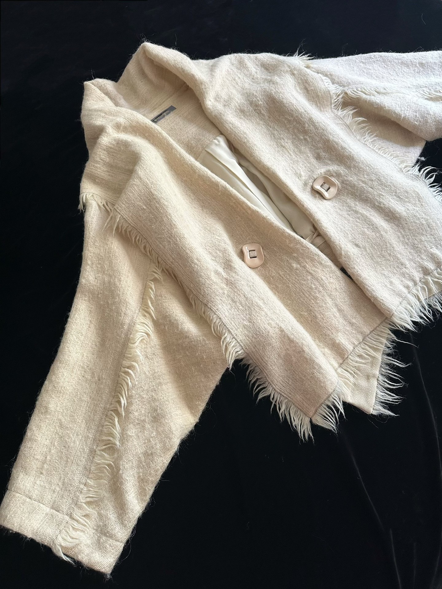 Issey Miyake 1989 Vintage Wool Coat — front