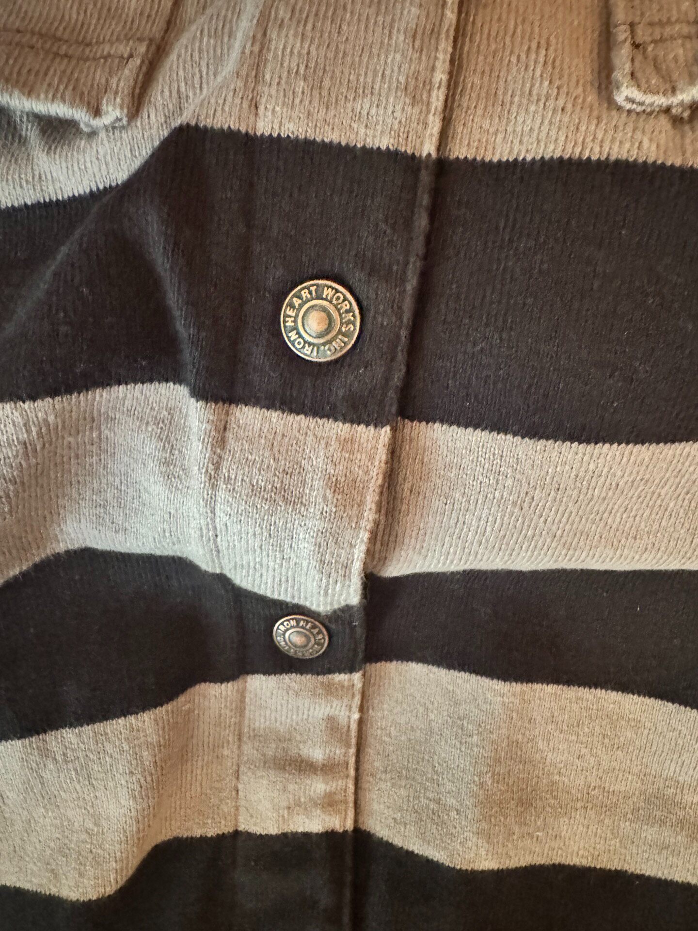 Iron HEART IHTB-01 Striped Vest — back