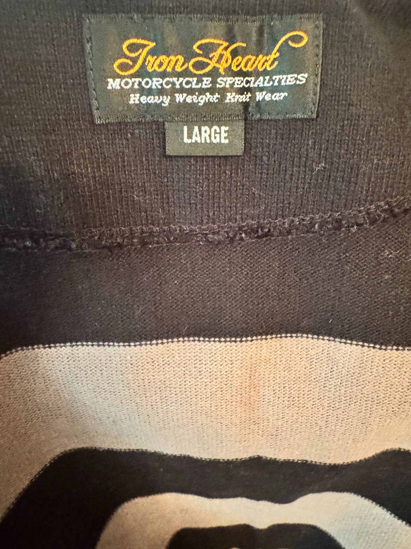 Iron HEART IHTB-01 Striped Vest — detail