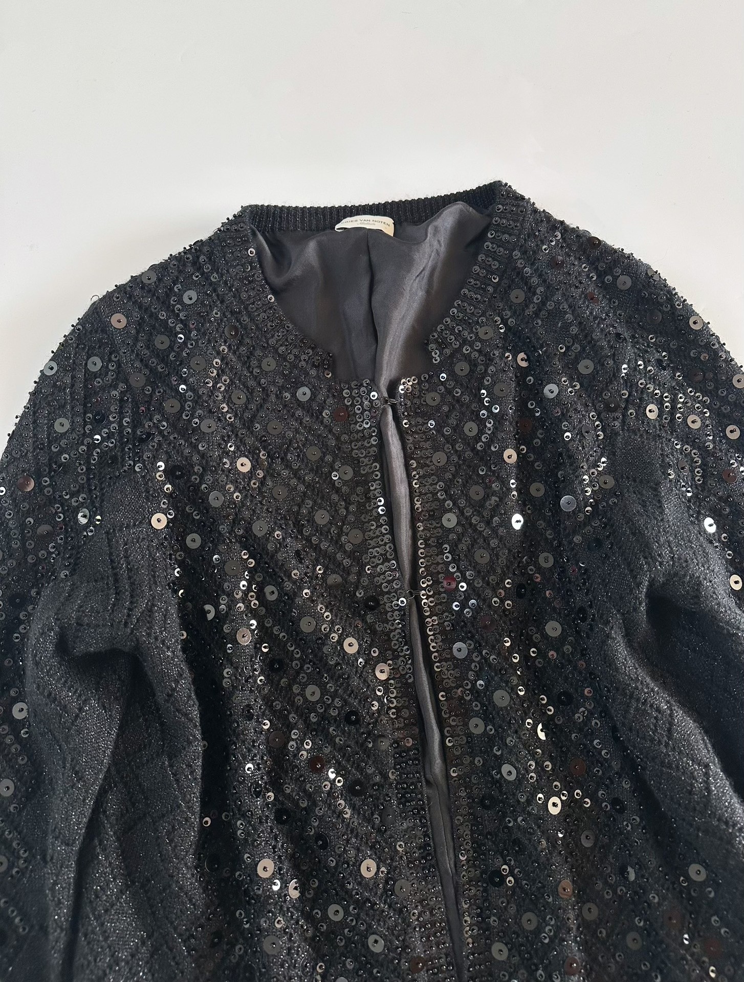 Dries Van Noten Sequin Open Cardigan — front