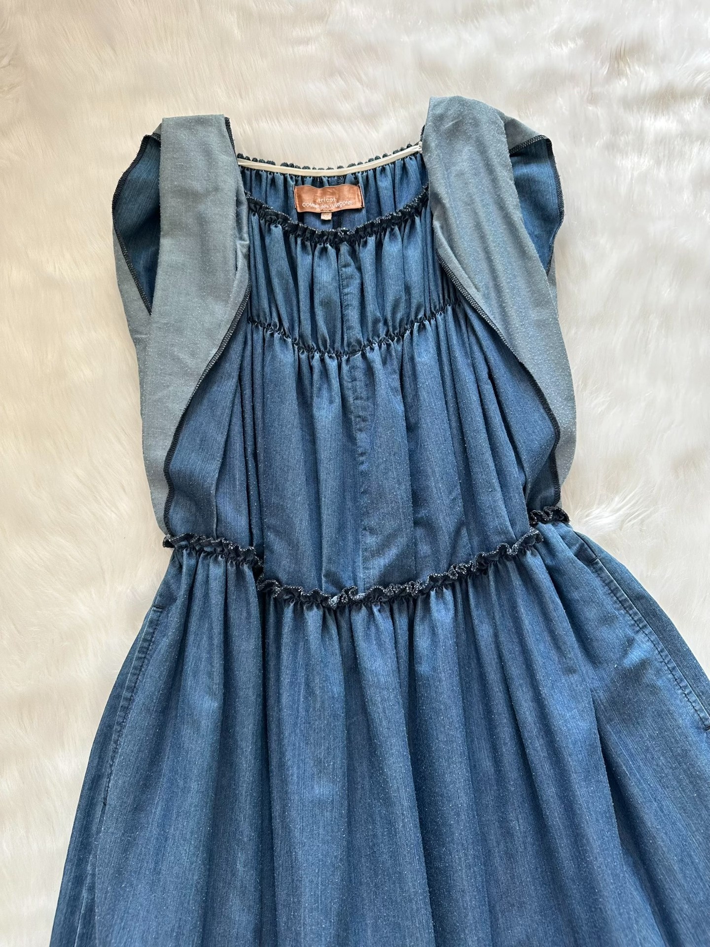 Comme des Garcons Tricot Denim Dress — front