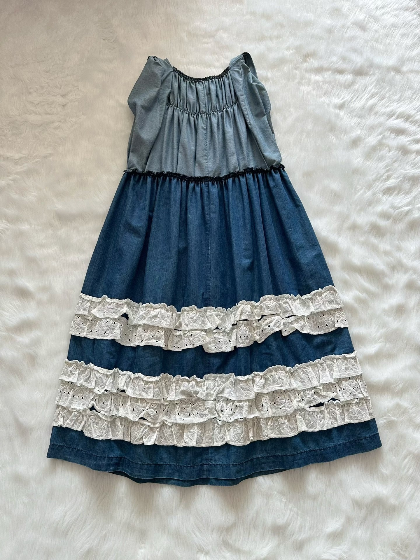 Comme des Garcons Tricot Denim Dress — detail
