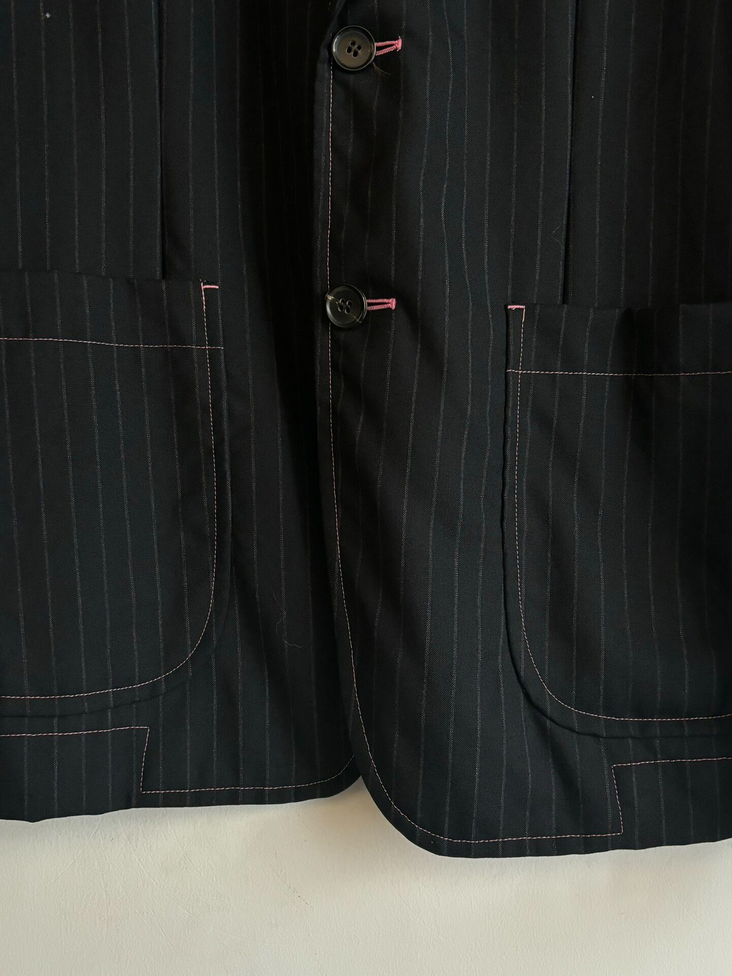 Comme Des Garcons Homme Deux Pink Blazer — back