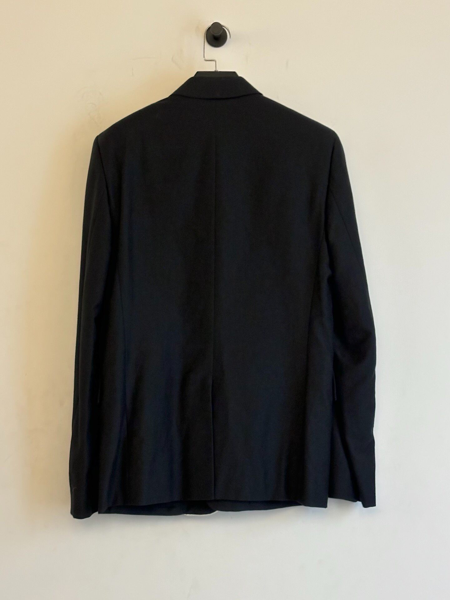 Ann Demeulemeester Black White Trim Blazer — label