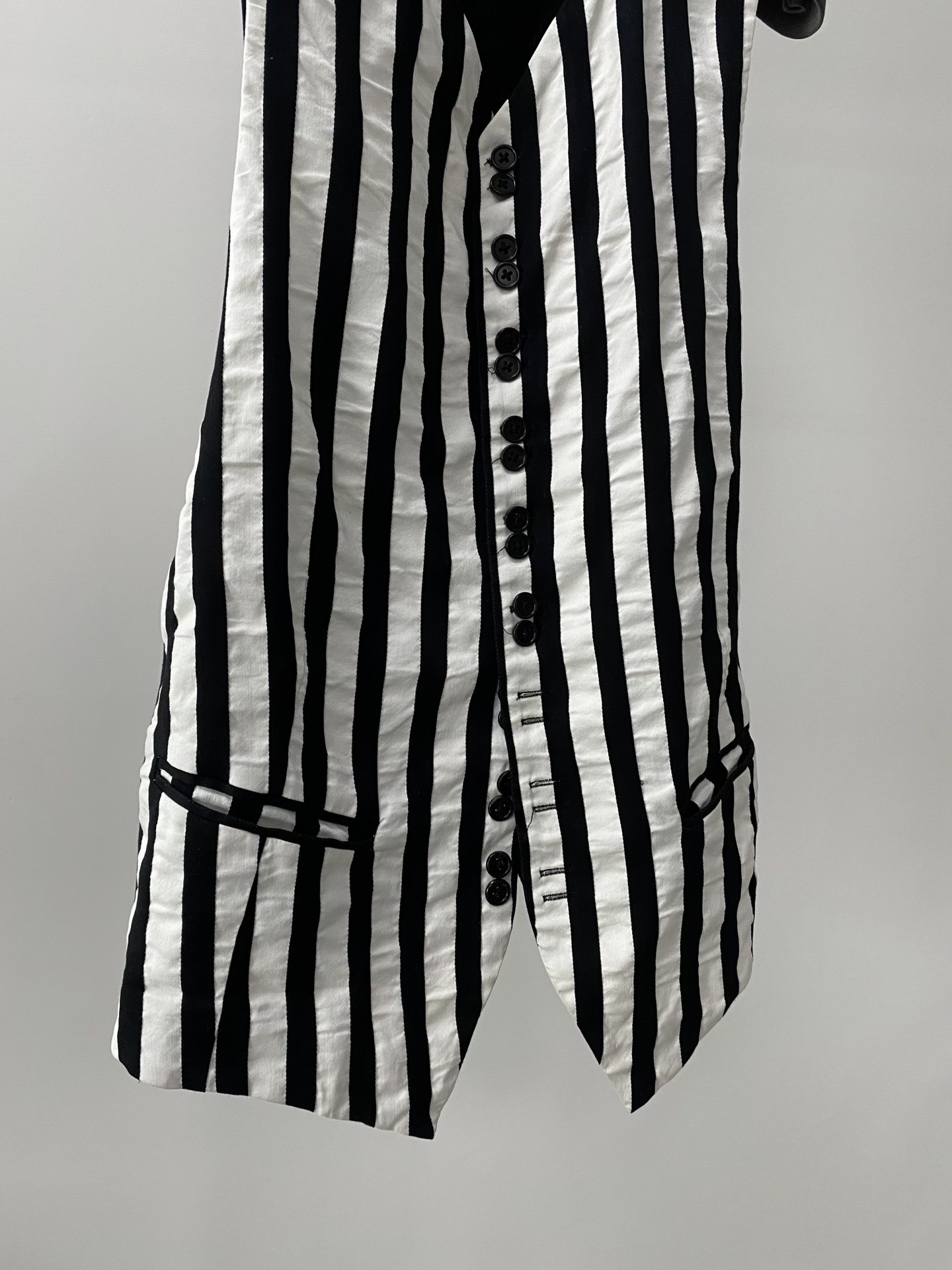 Ann Demeulemeester 2014 Pleated Strap Vest — front