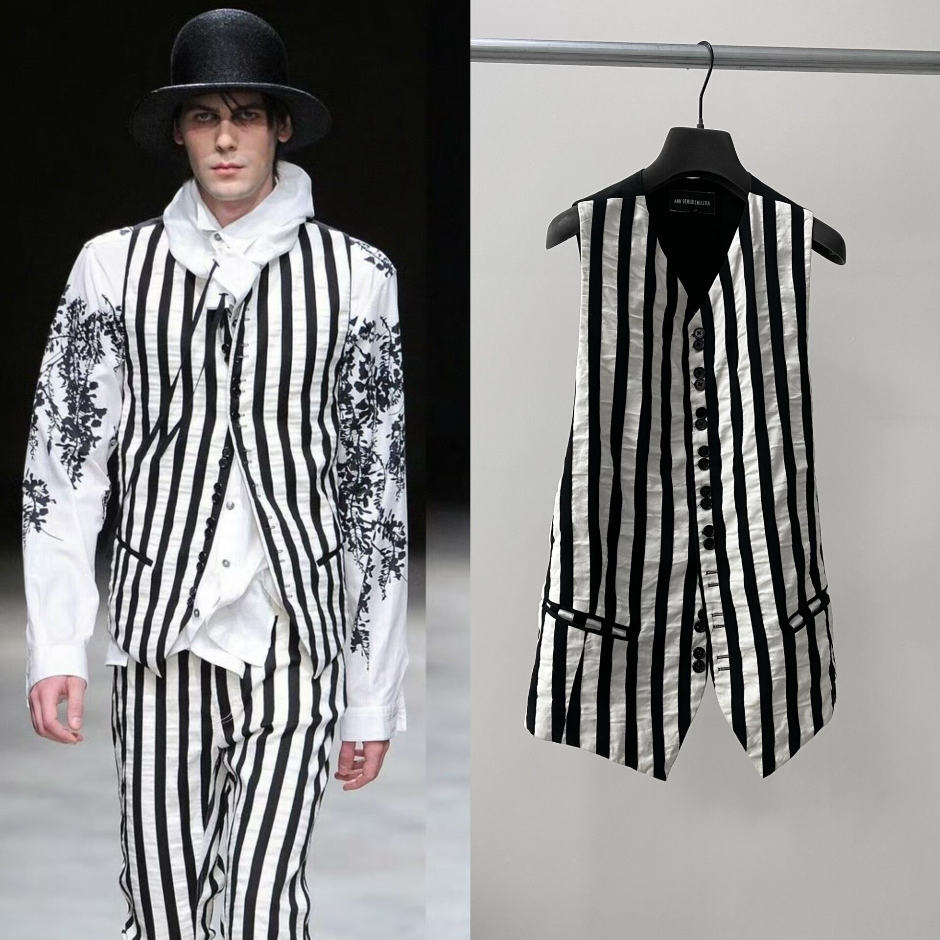 Ann Demeulemeester 2014 Pleated Strap Vest
