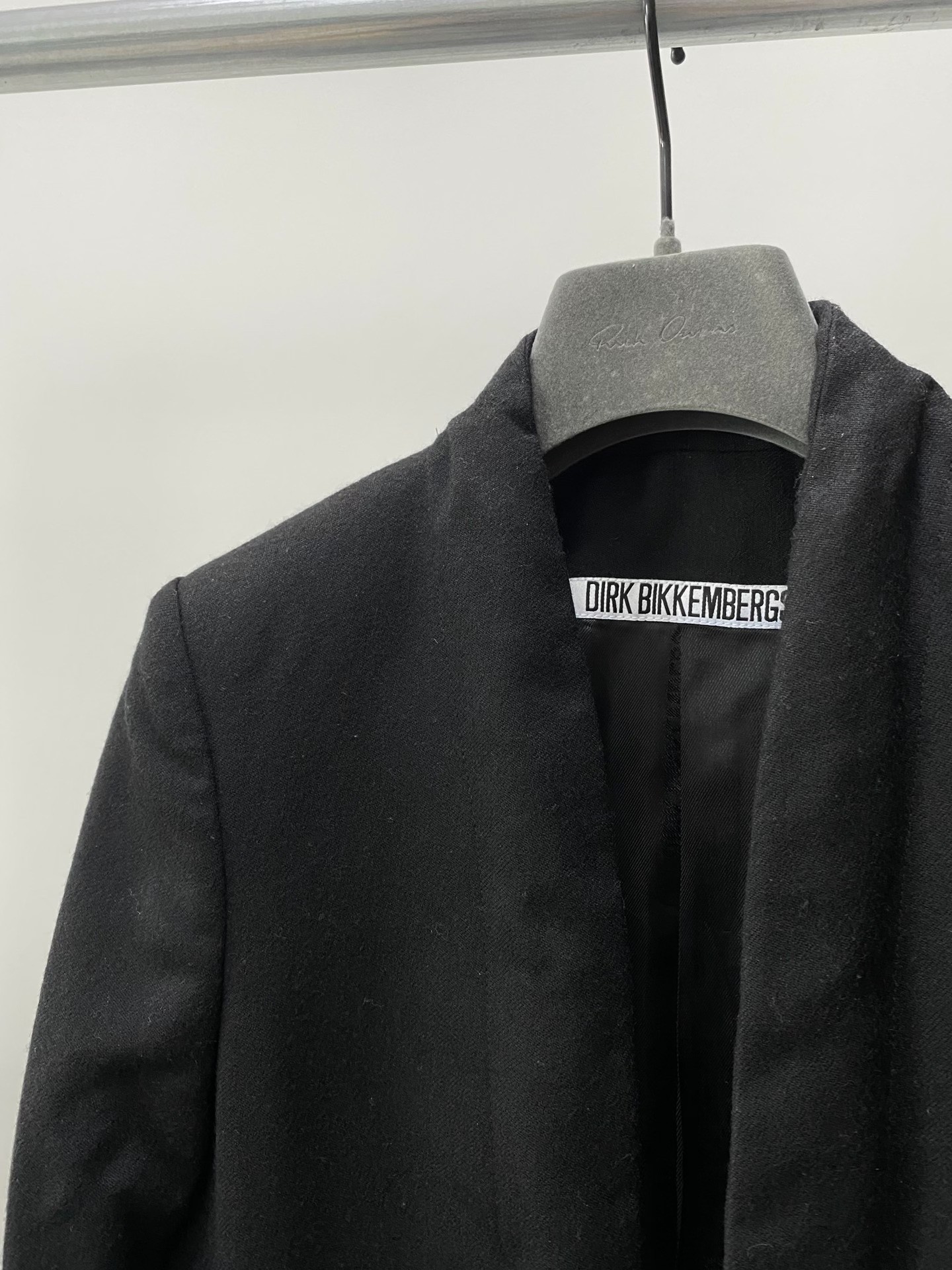 DIRK BIKKEMBERGS Structured Long Coat — back