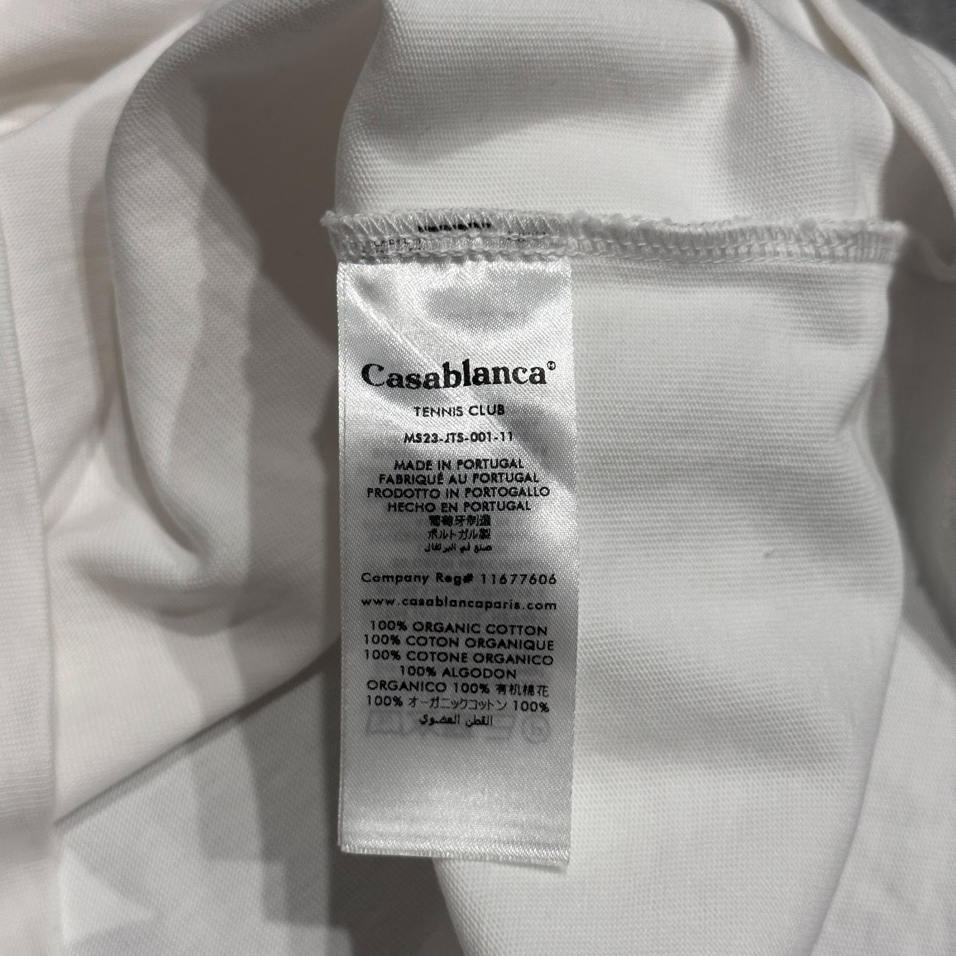 Casablanca Venice Night Short Sleeve Tee — label