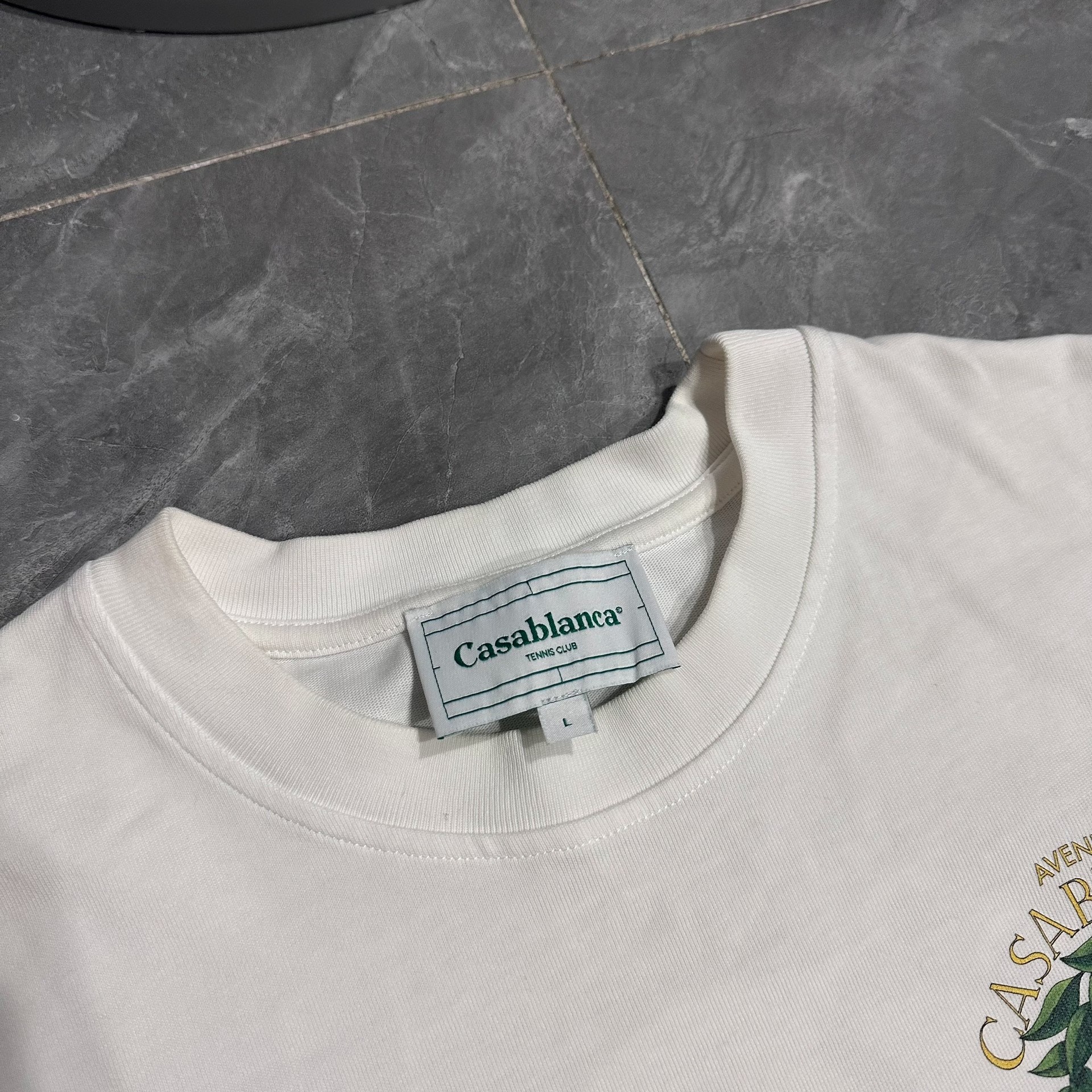 Casablanca Venice Night Short Sleeve Tee — detail