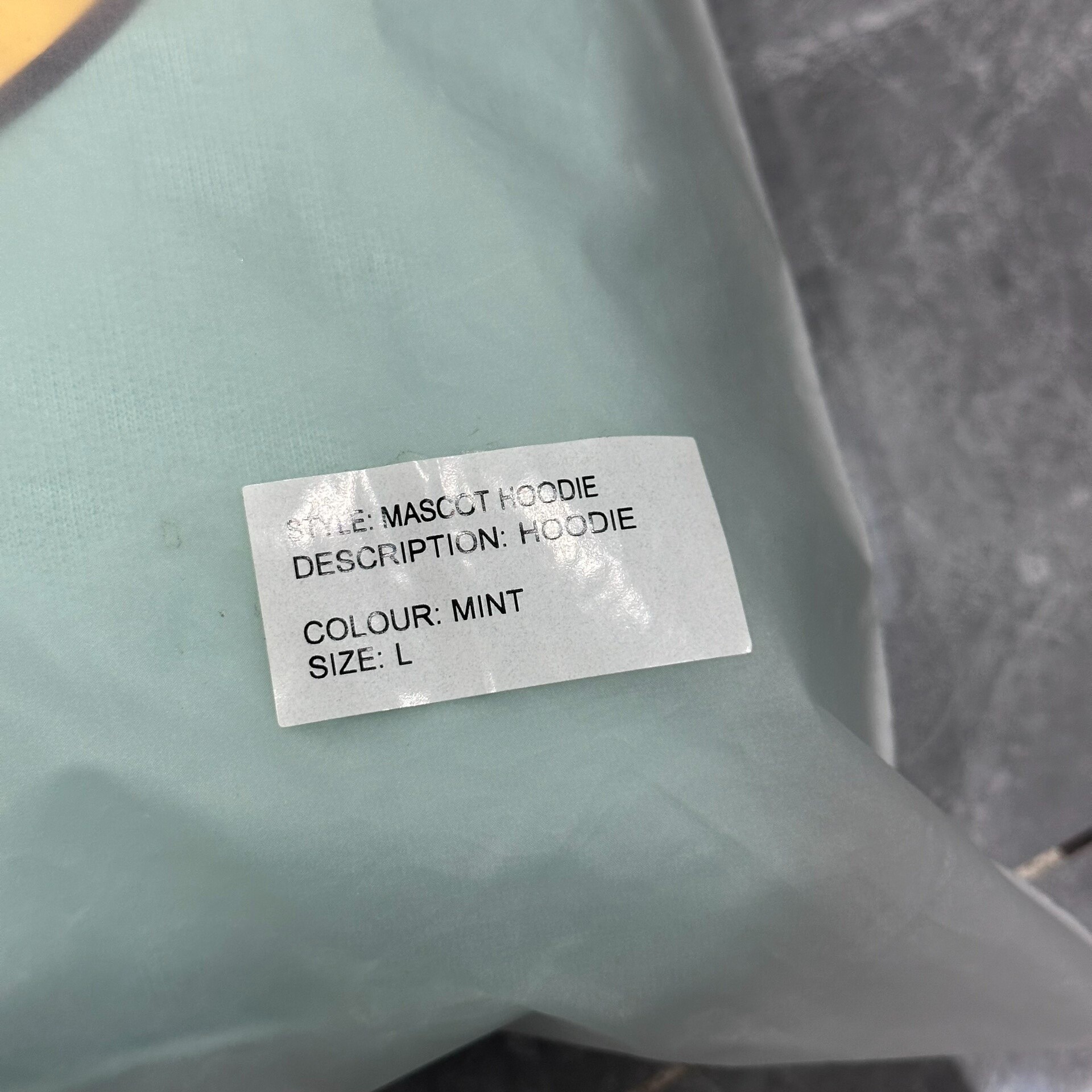 Drew House Mint Green Smiley Hoodie — back