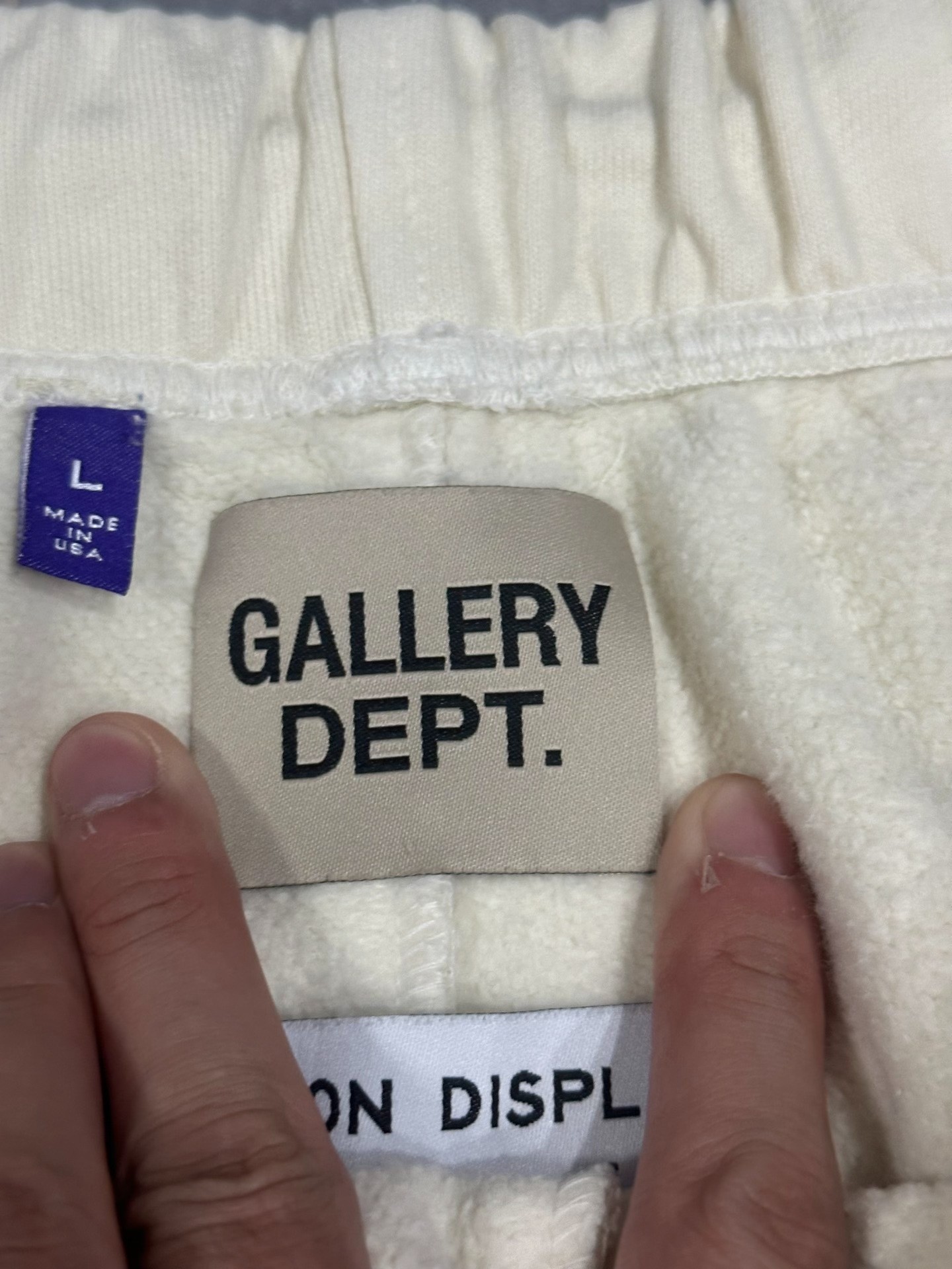 Gallery Dept Beige Micro-Flare Pants — detail