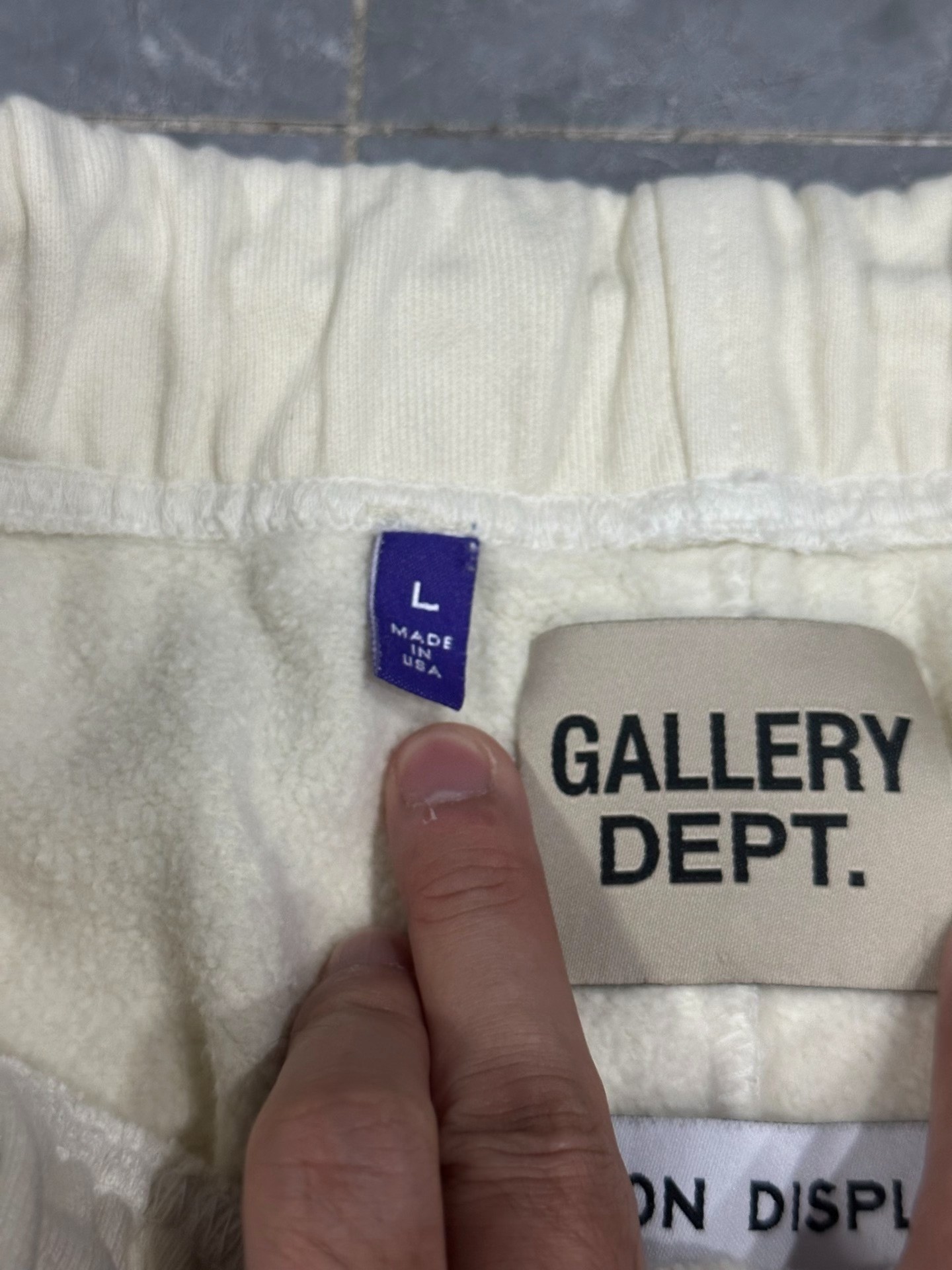 Gallery Dept Beige Micro-Flare Pants — back