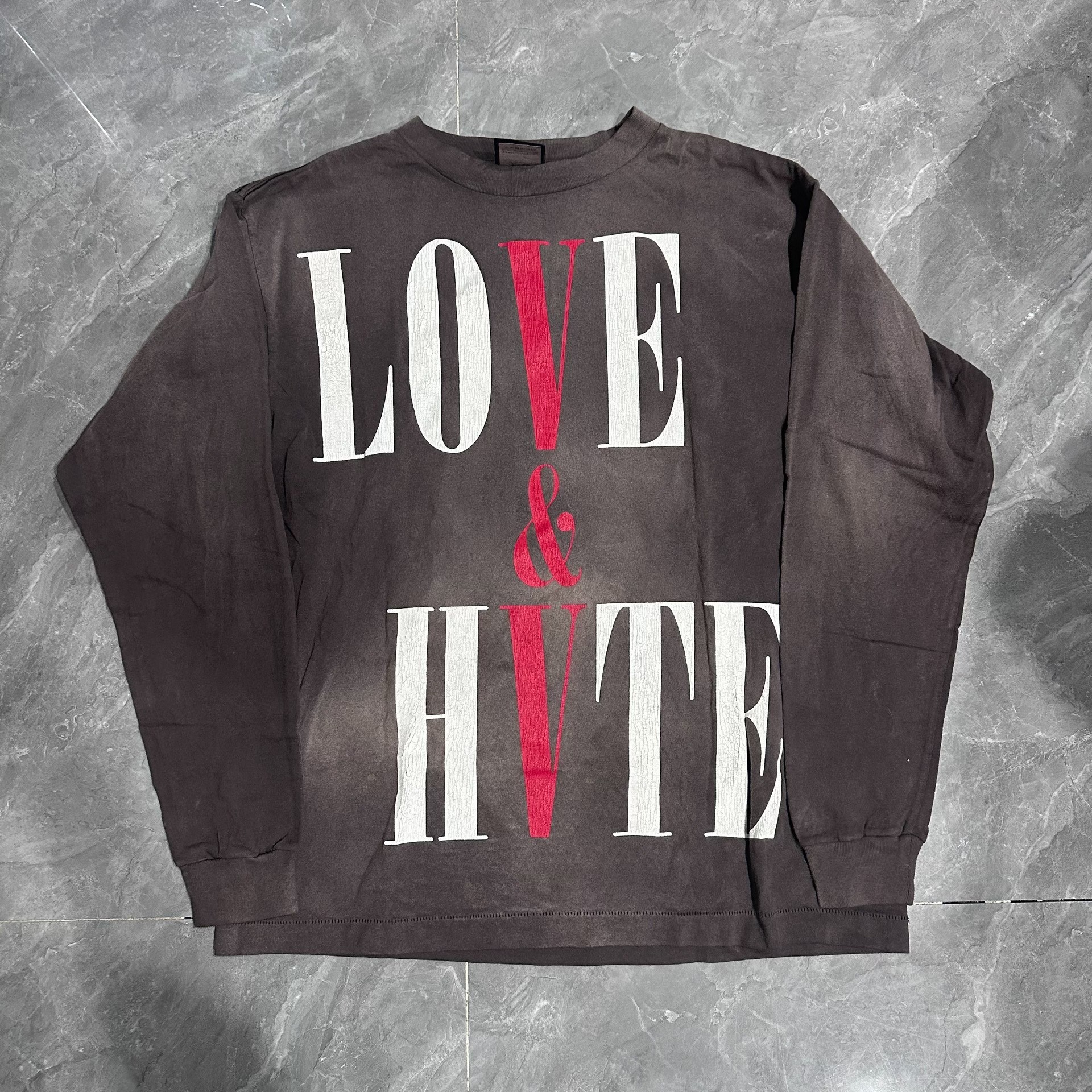Saint Michael Vlone Washed Long Sleeve Shirt