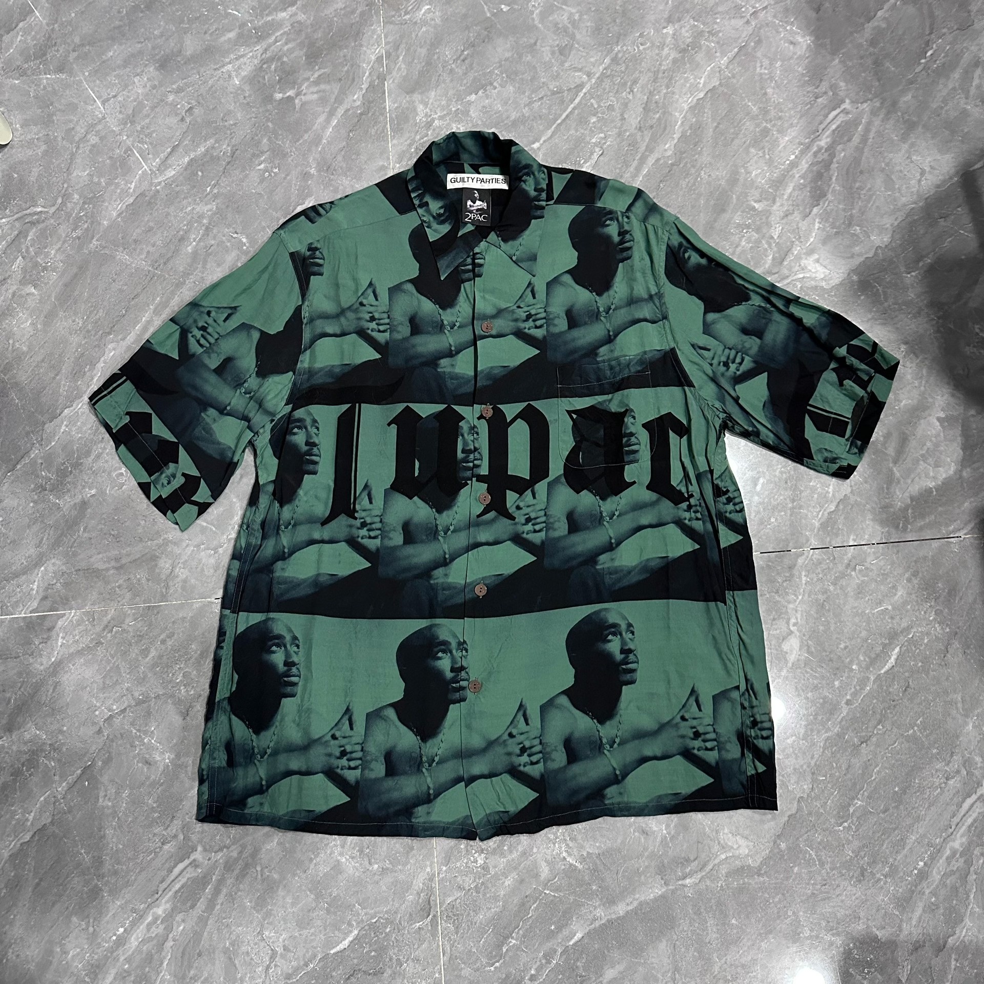Wacko Maria 2PAC Guilty Party Silk Shirt