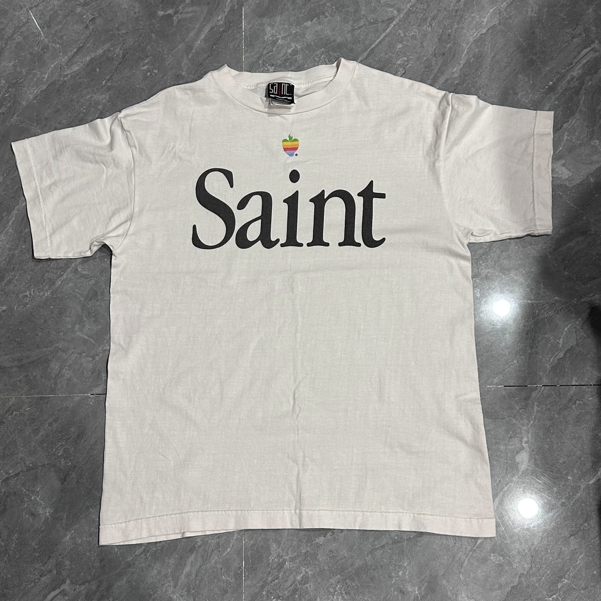 Saint Michael Rainbow Apple Logo Tee