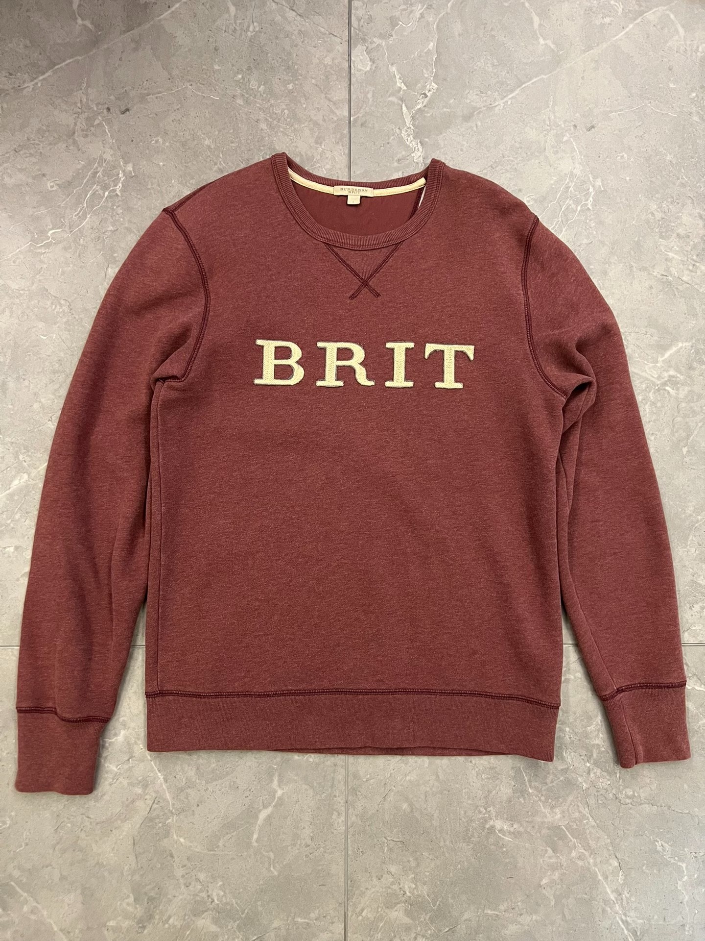 Burberry Brit Maroon Men's Sweatshirt