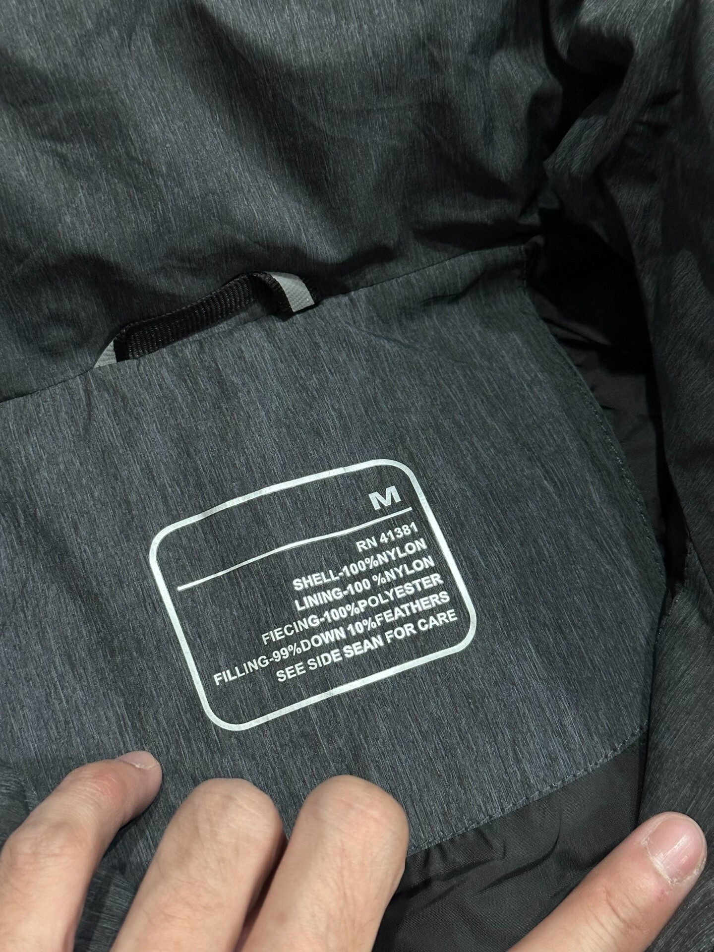 Arc'teryx Dark Gray Down Puffer Vest — back