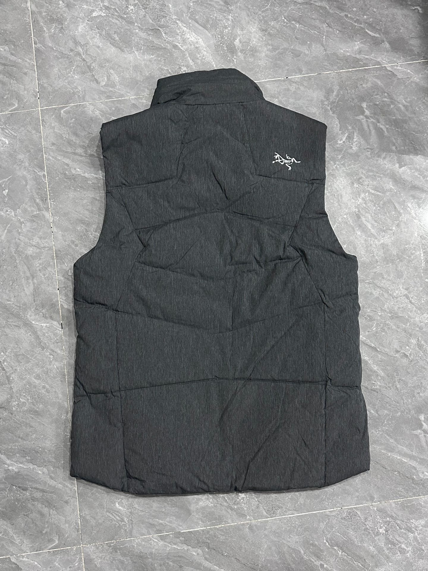 Arc'teryx Dark Gray Down Puffer Vest — front