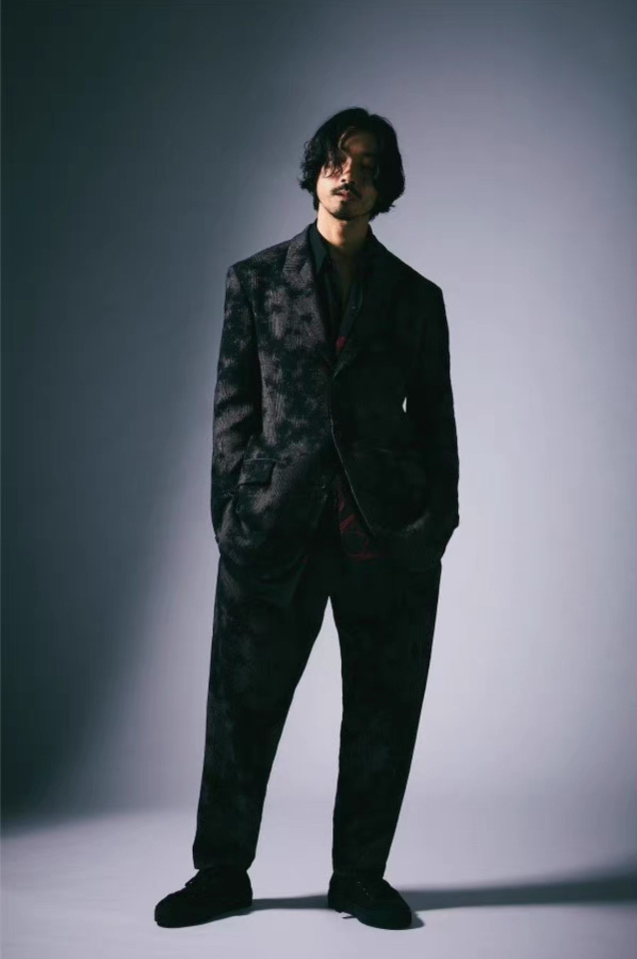 Yohji Yamamoto 19SS Splatter Trousers — detail