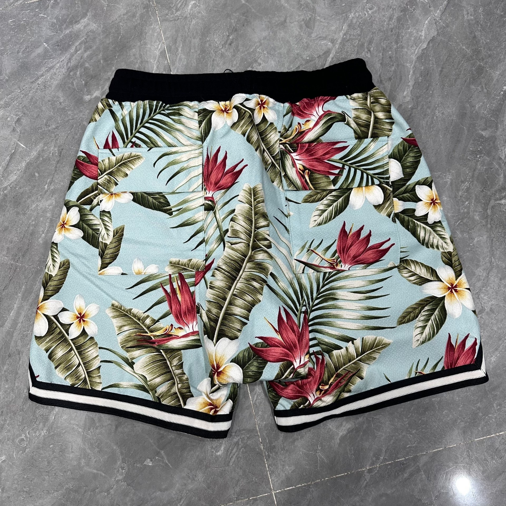 Tropical Floral Basketball Shorts — front