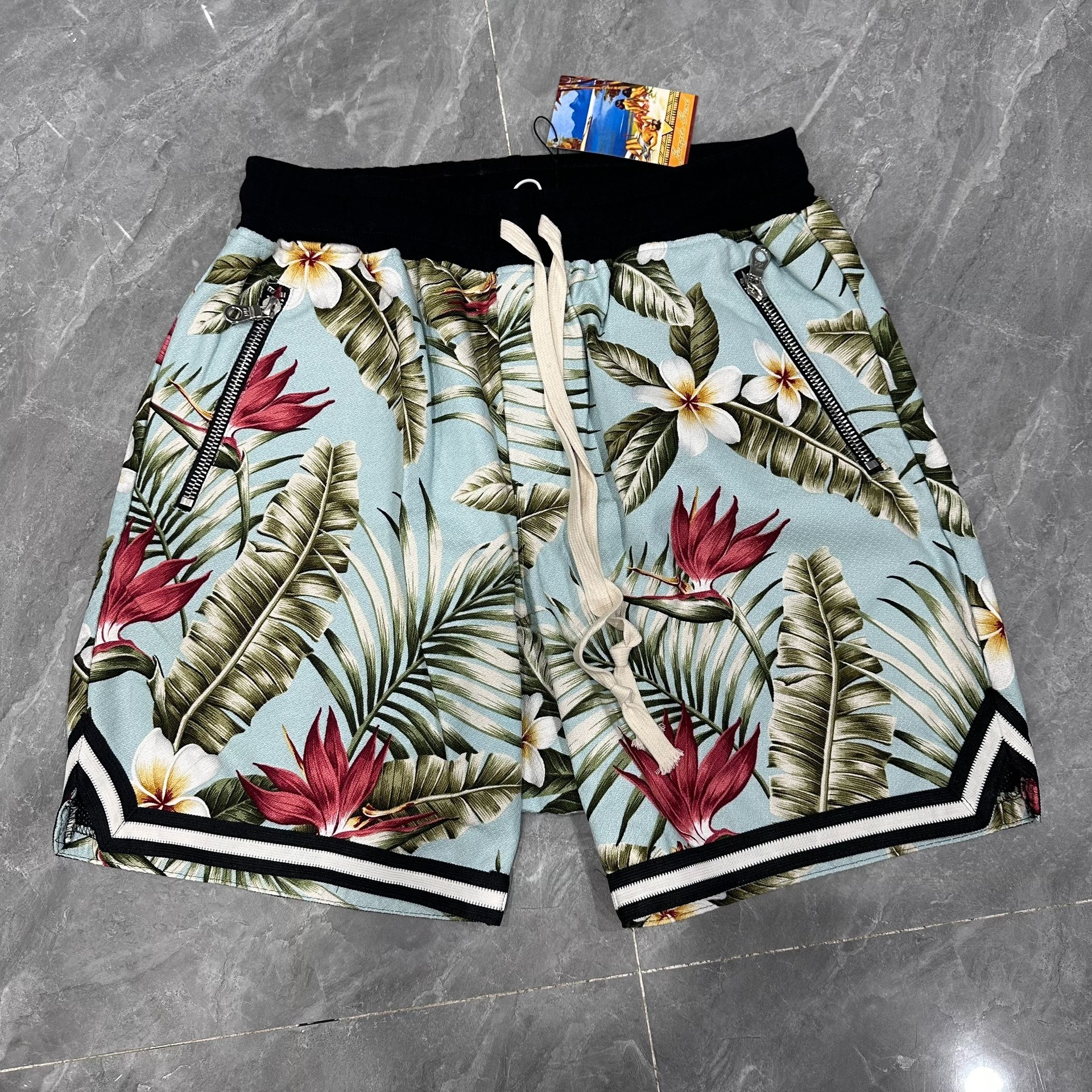 Tropical Floral Basketball Shorts